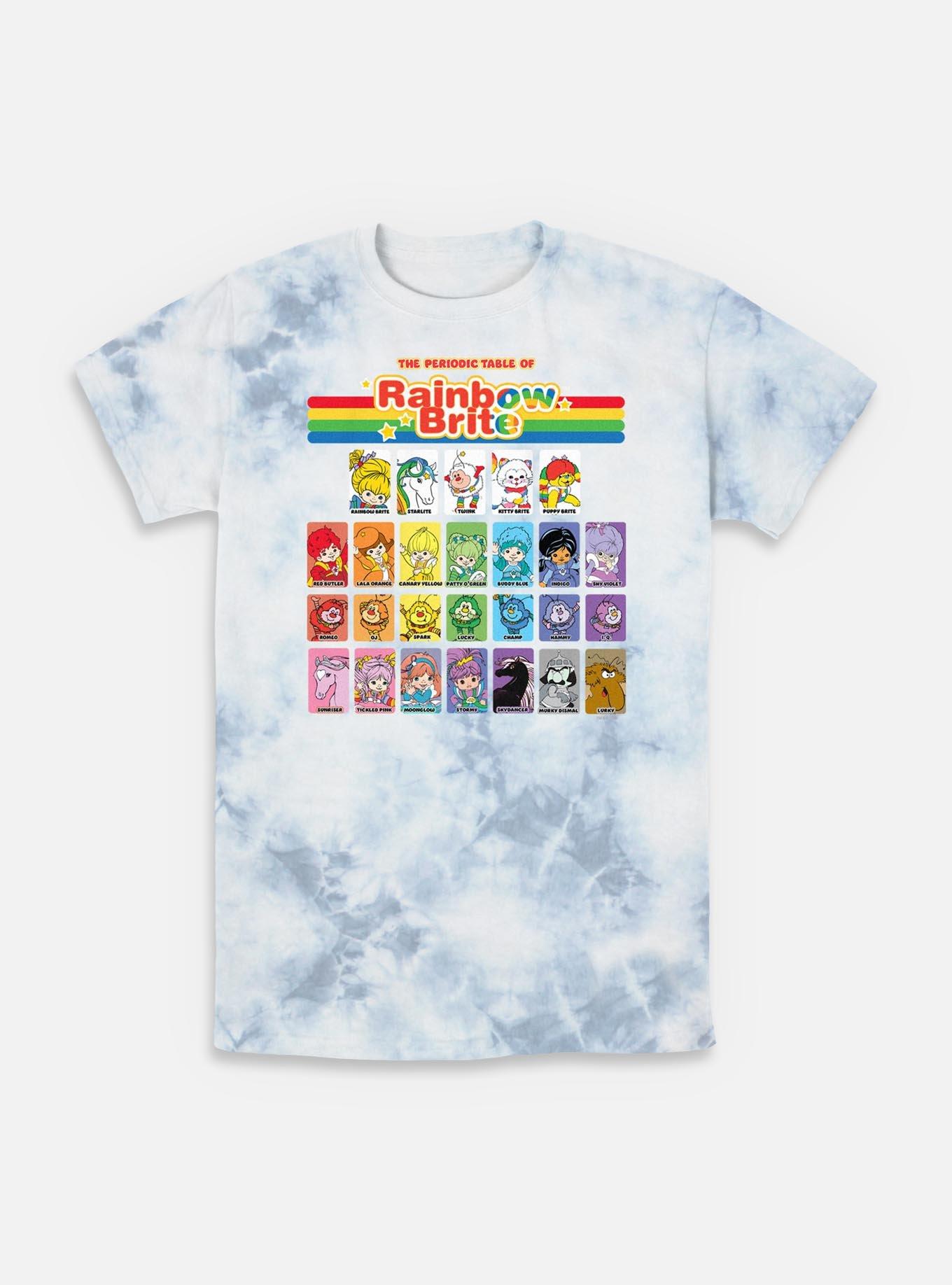 Rainbow Brite Table Of Color Tie-Dye T-Shirt, WHITEBLUE, hi-res