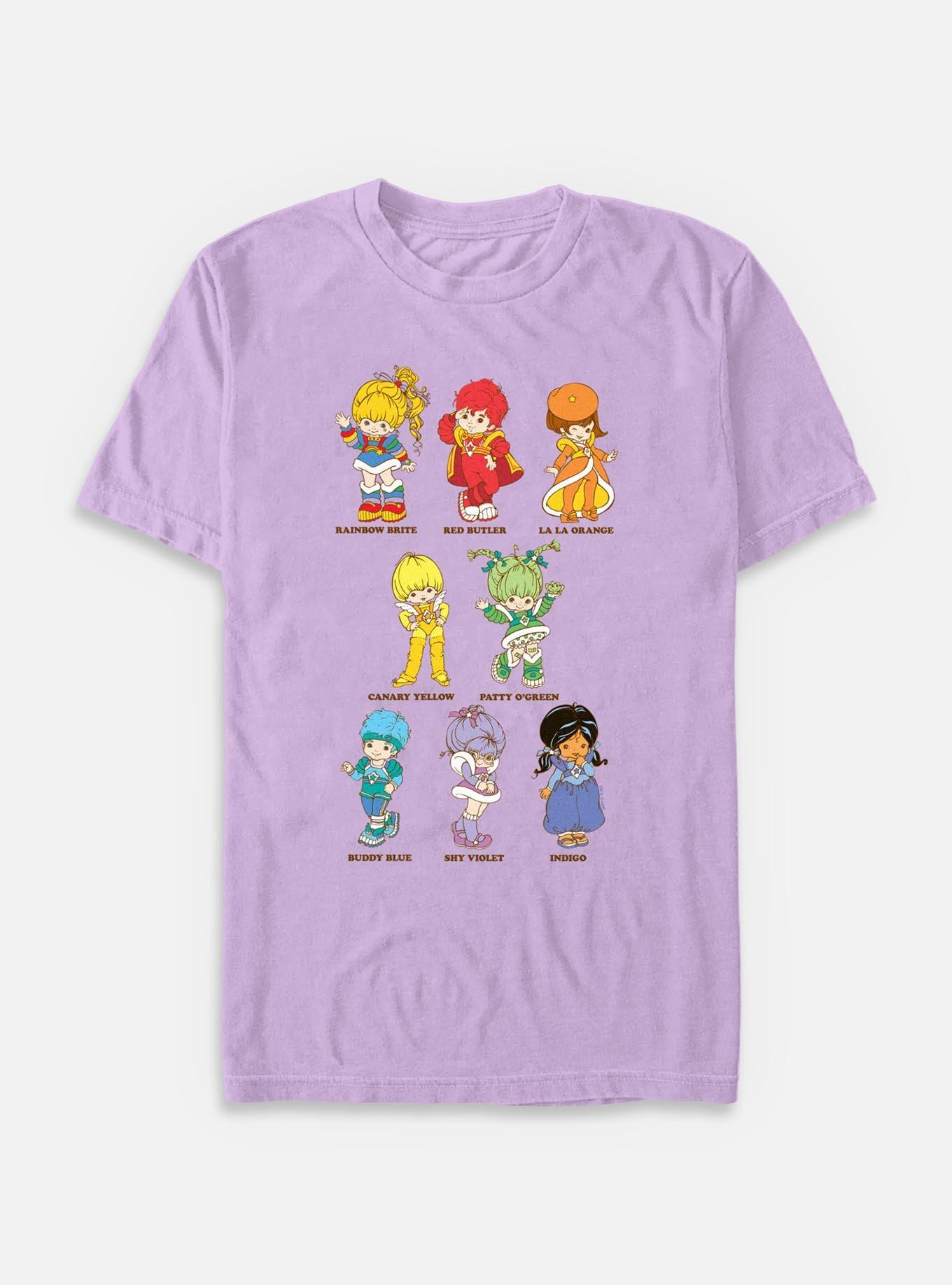 Rainbow Brite Rainbow Textbook Friends Garment Dye T-Shirt, ORCHID, hi-res