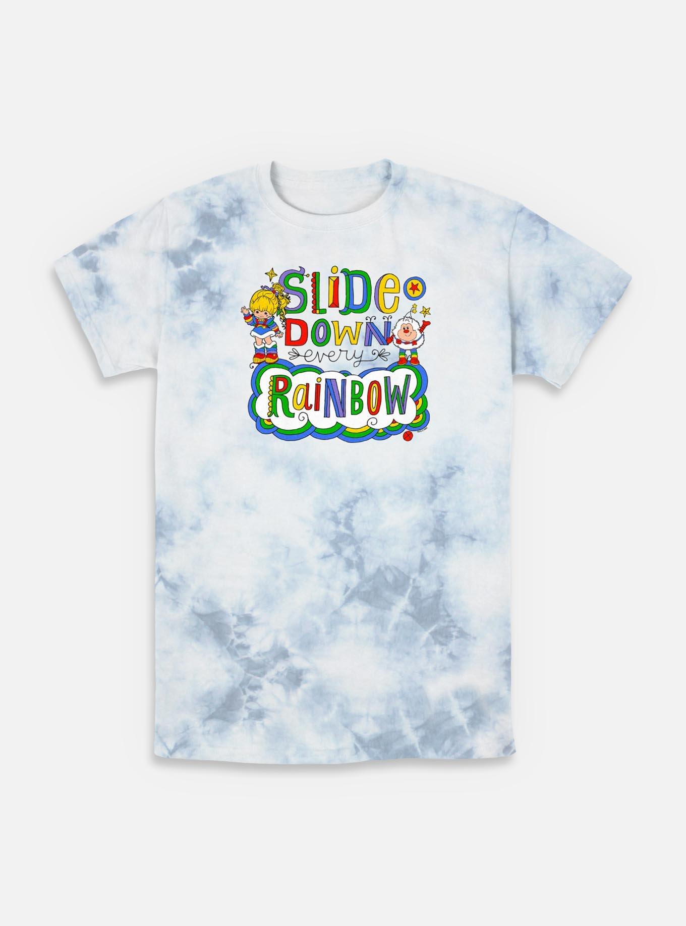 Rainbow Brite Down Every Rainbow Tie-Dye T-Shirt, WHITEBLUE, hi-res