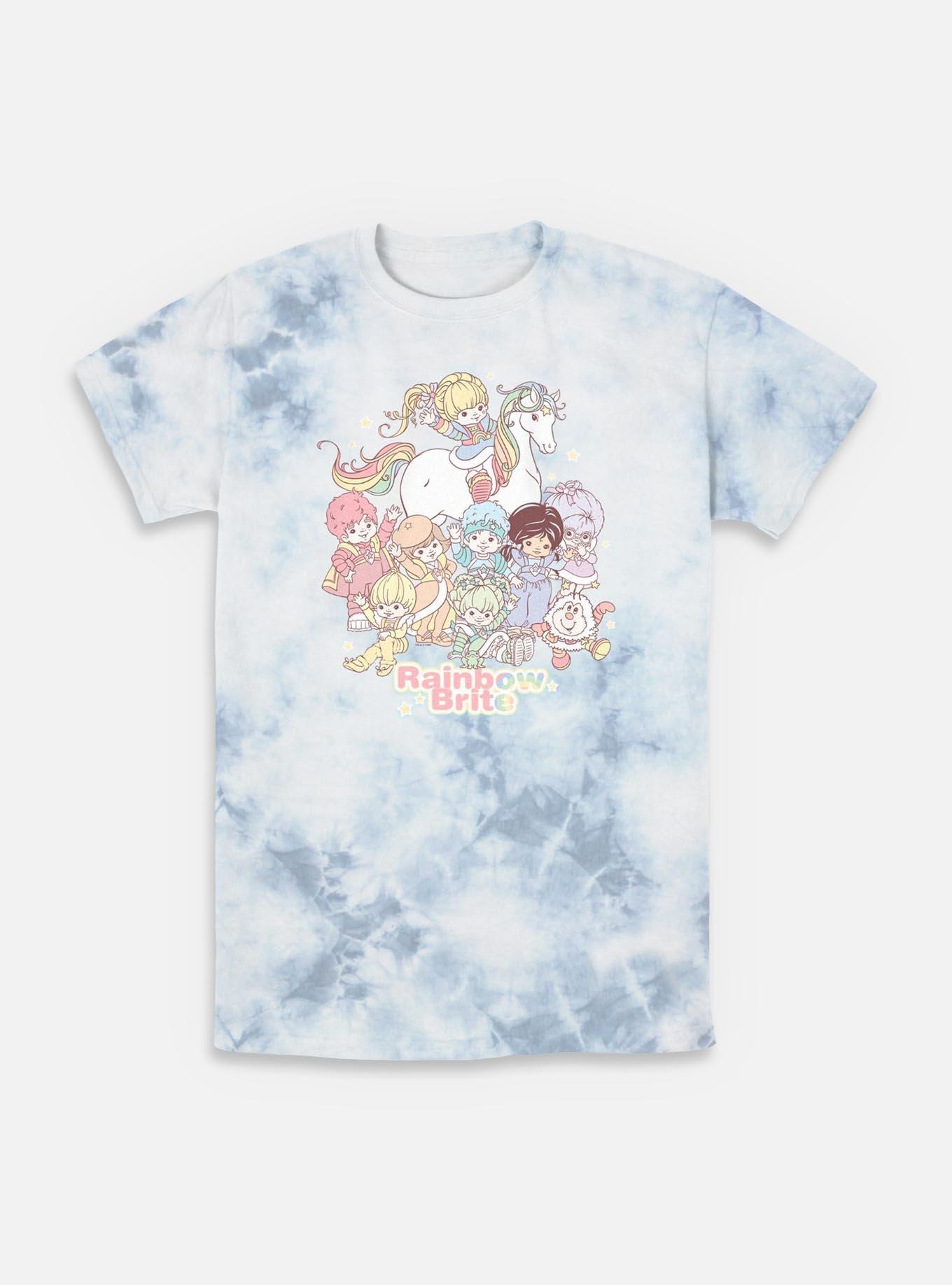 Rainbow Brite Pastel Party Tie-Dye T-Shirt, WHITEBLUE, hi-res