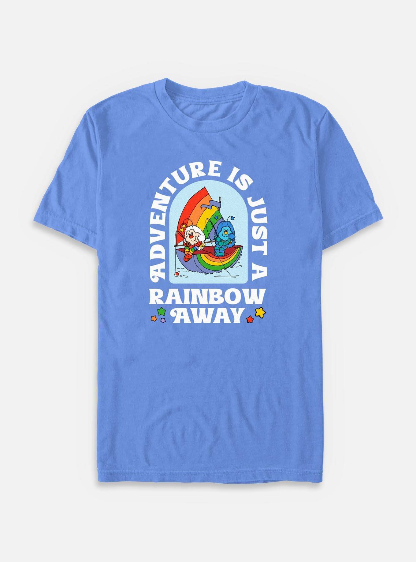 Rainbow Brite Adventure Is A Rainbow Away Garment Dye T-Shirt, FLOBLUE, hi-res