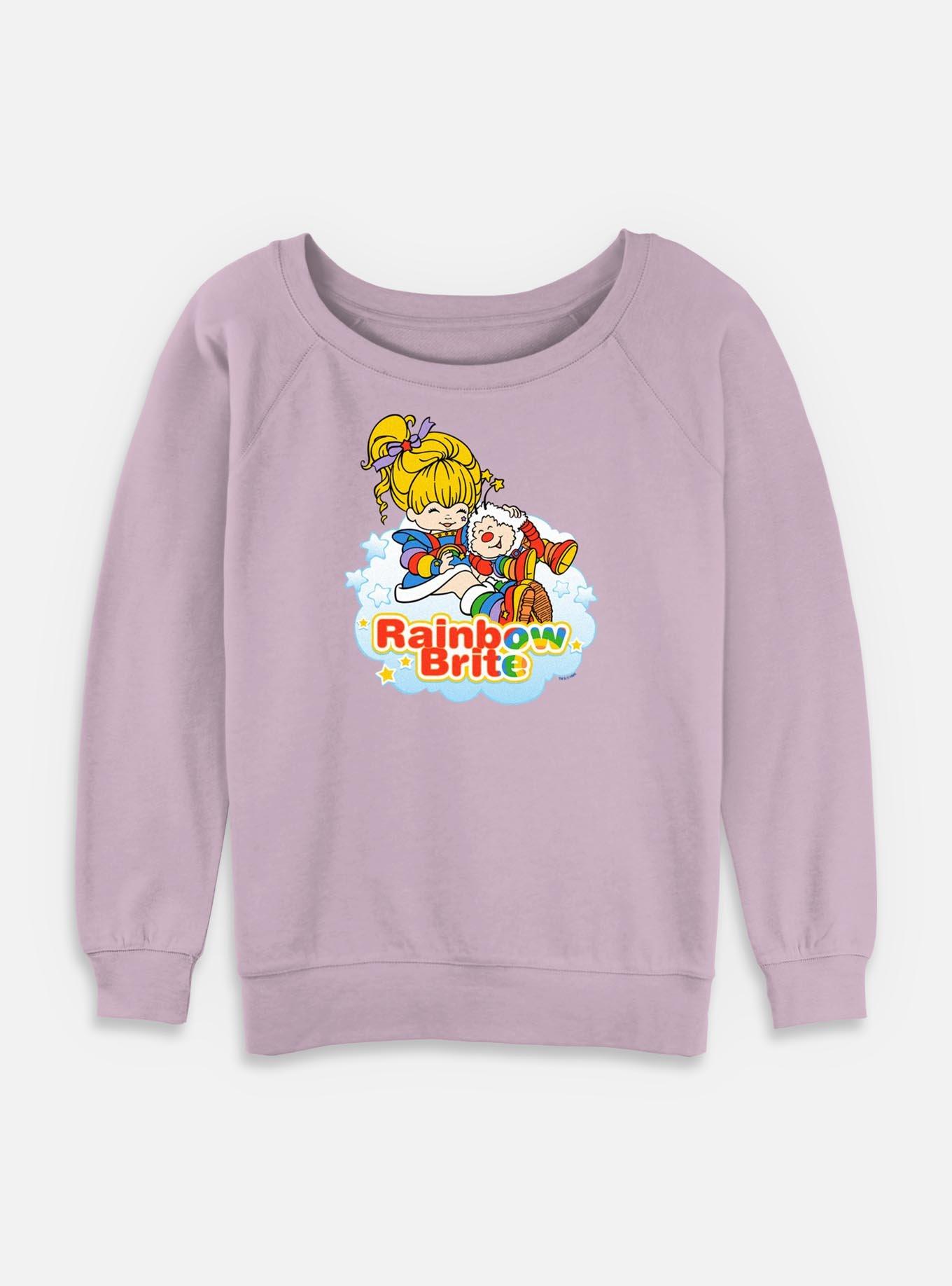 Rainbow Brite Cloud Womens Slouchy Sweatshirt, LAVENDER, hi-res
