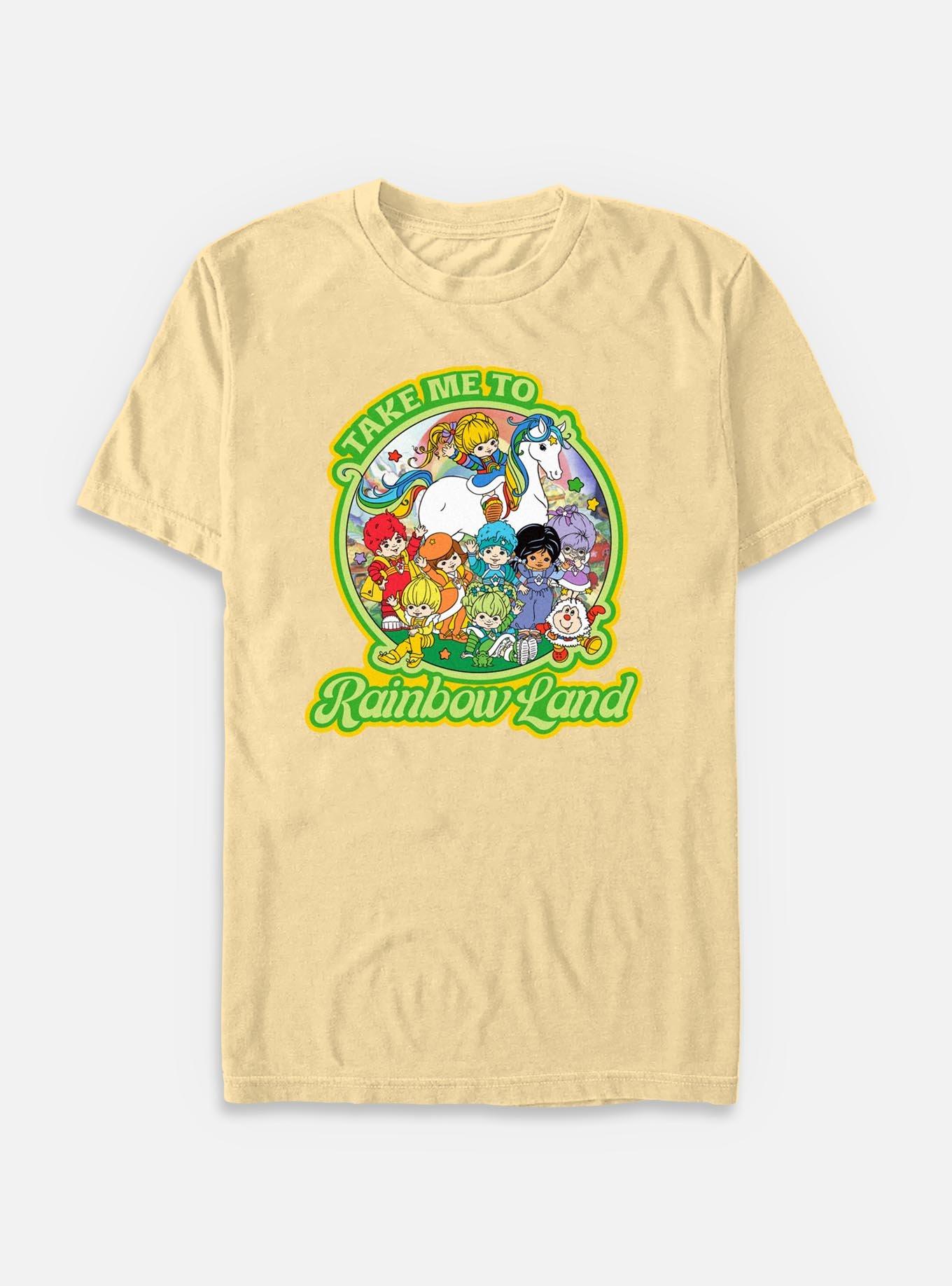 Rainbow Brite Take Me To Rainbow Land Garment Dye T-Shirt, BUTTER, hi-res
