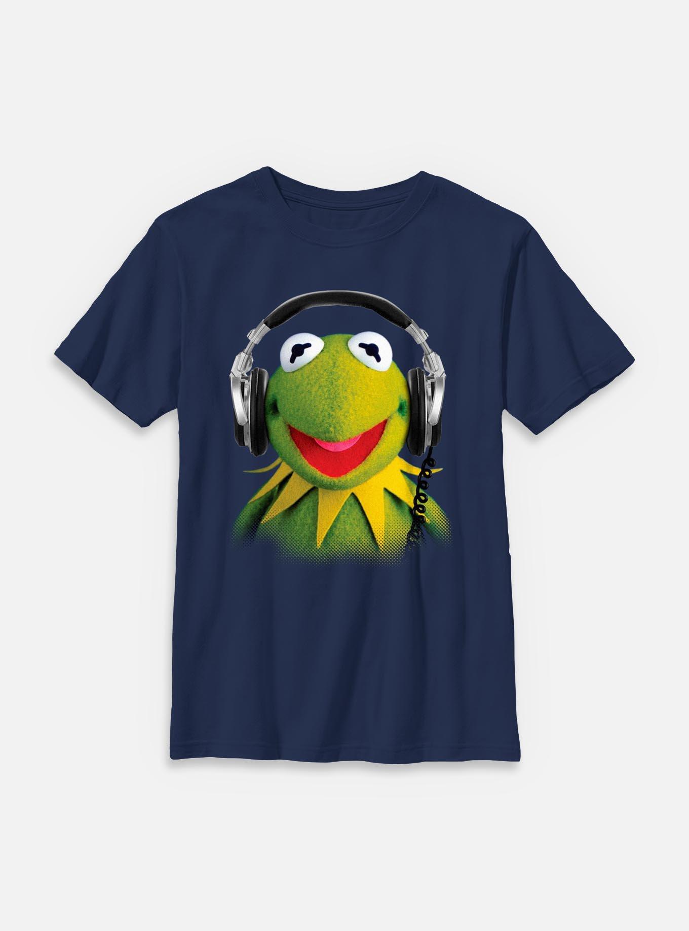 Disney The Muppets Kermit Headphones Youth T-Shirt, , hi-res