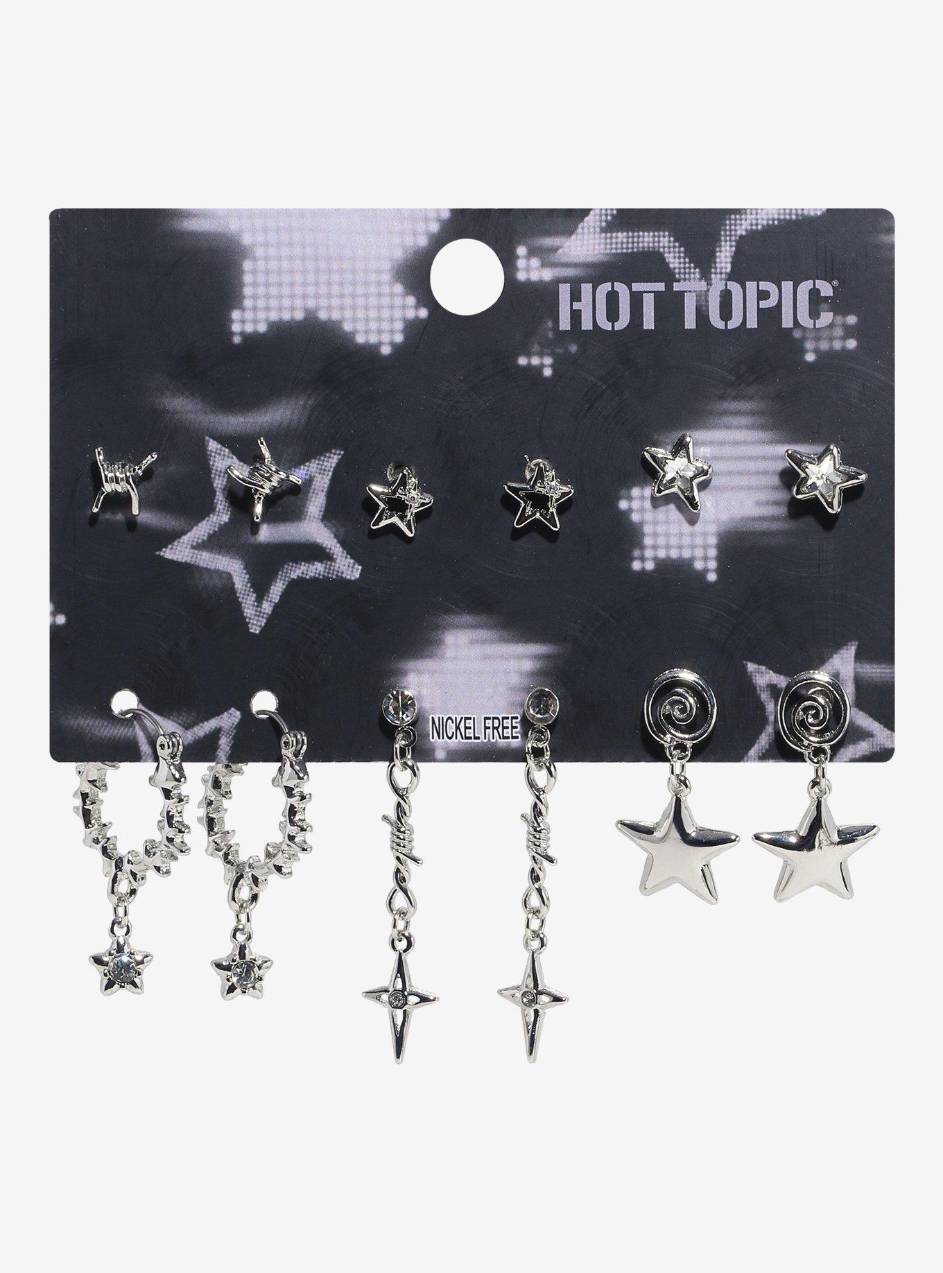 Spike Star Swirl Earring Set, , hi-res