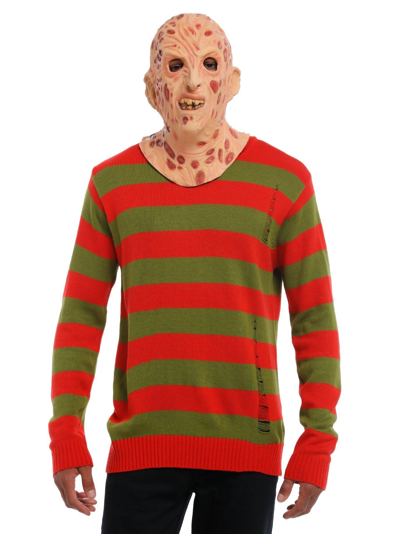 A Nightmare On Elm Street Freddy Krueger Sweater Hot Topic