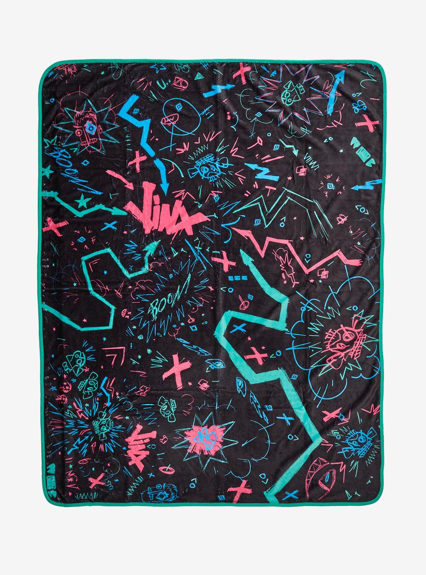 Arcane: League Of Legends Doodles Throw Blanket, , hi-res