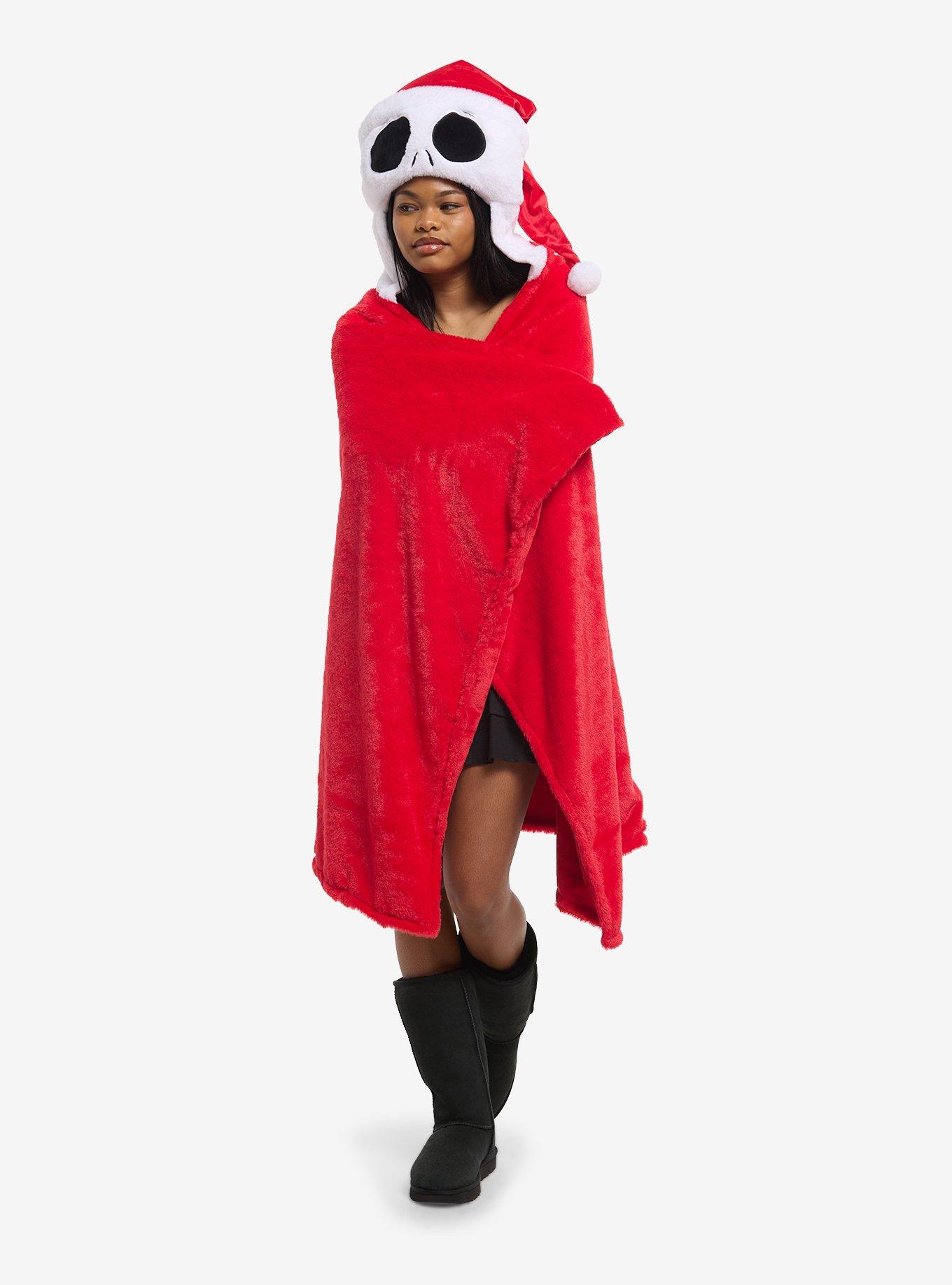 The Nightmare Before Christmas Santa Jack Plush Hooded Throw Blanket, , hi-res