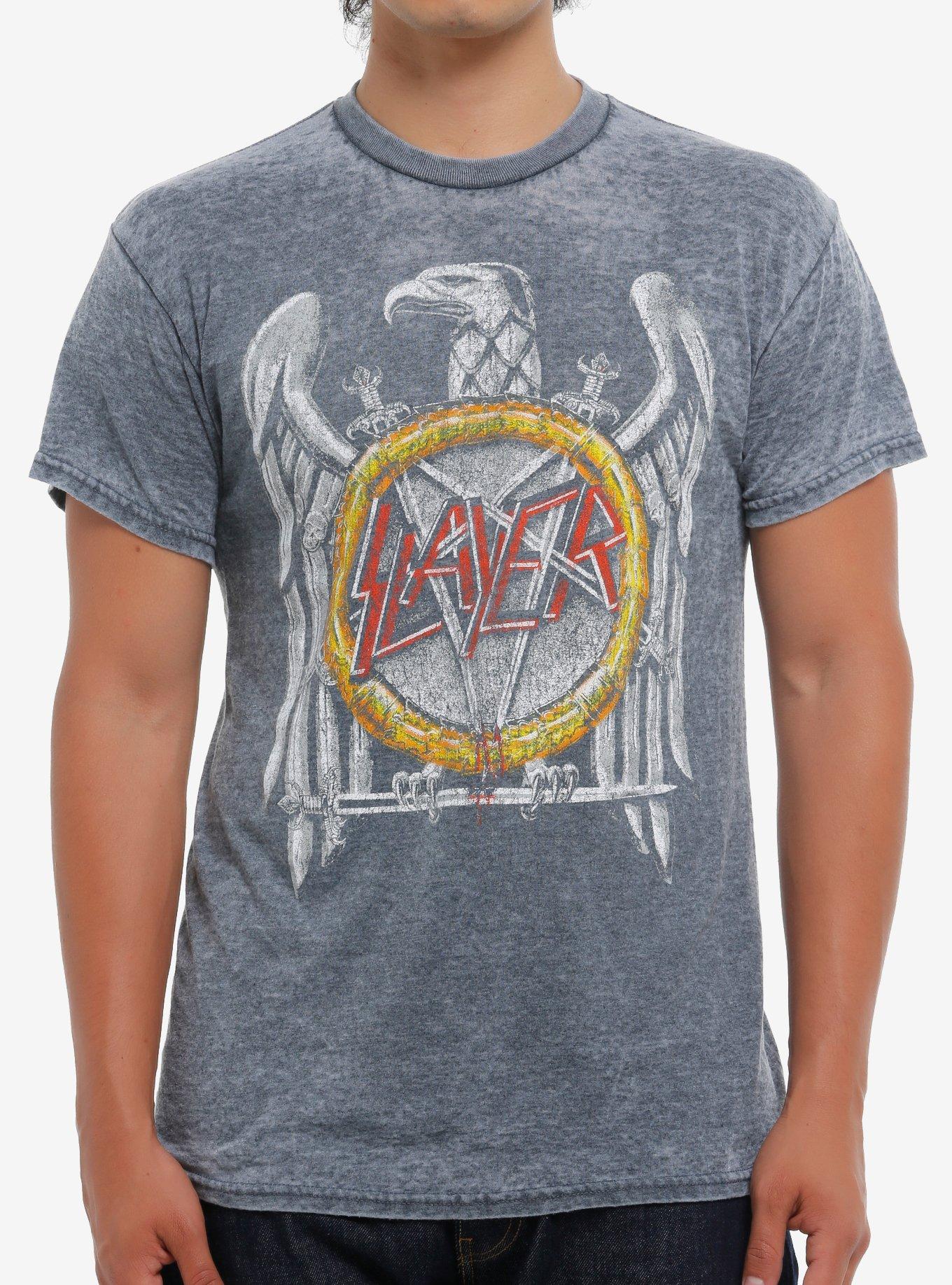 Slayer Eagle Logo Burnout T-Shirt