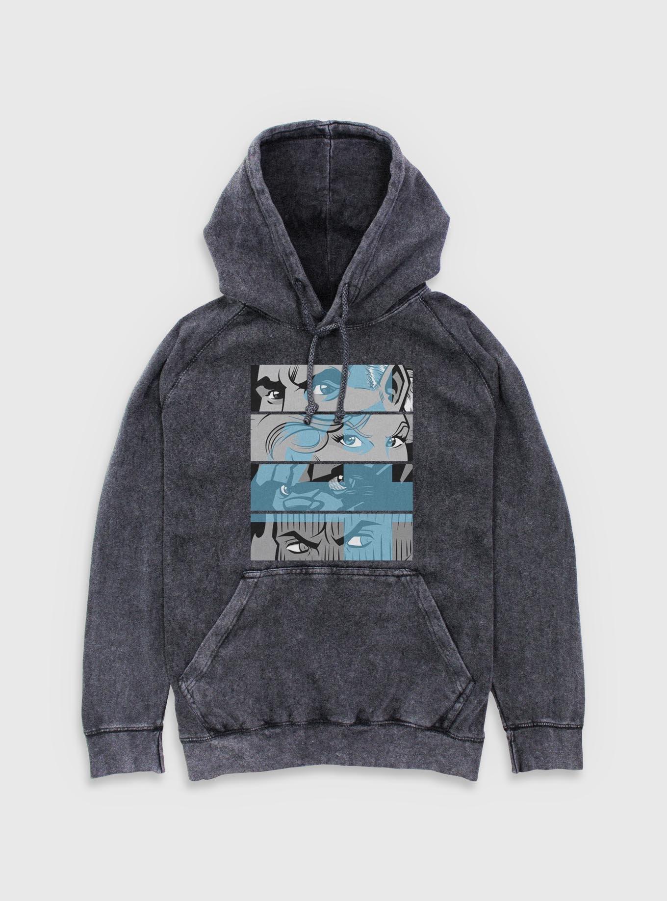 Marvel Fantastic Four Eyes Panels Mineral Wash Hoodie, , hi-res