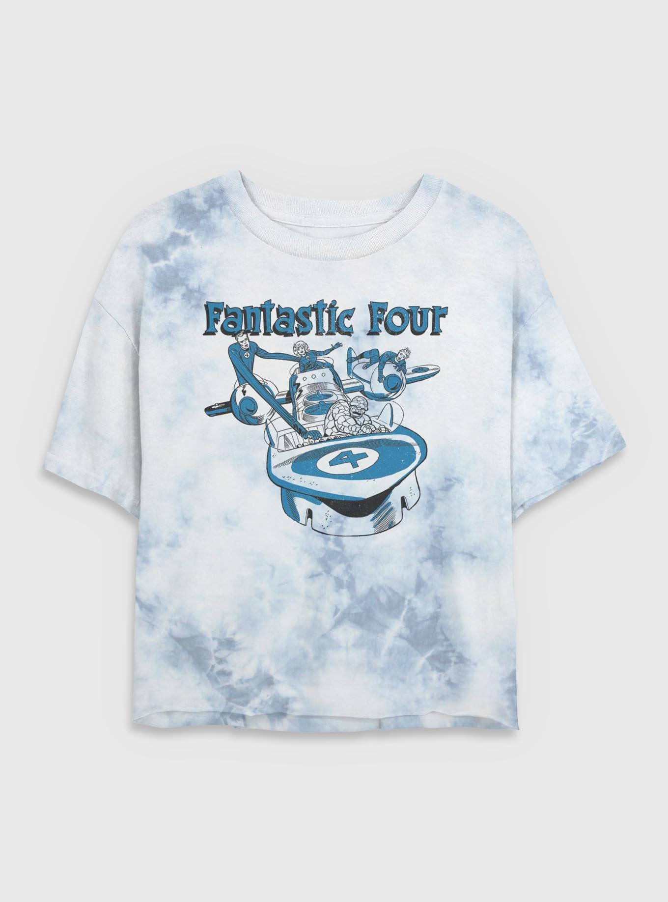 Marvel Fantastic Four Classic Fantasticar Tie-Dye T-Shirt, WHITEBLUE, hi-res