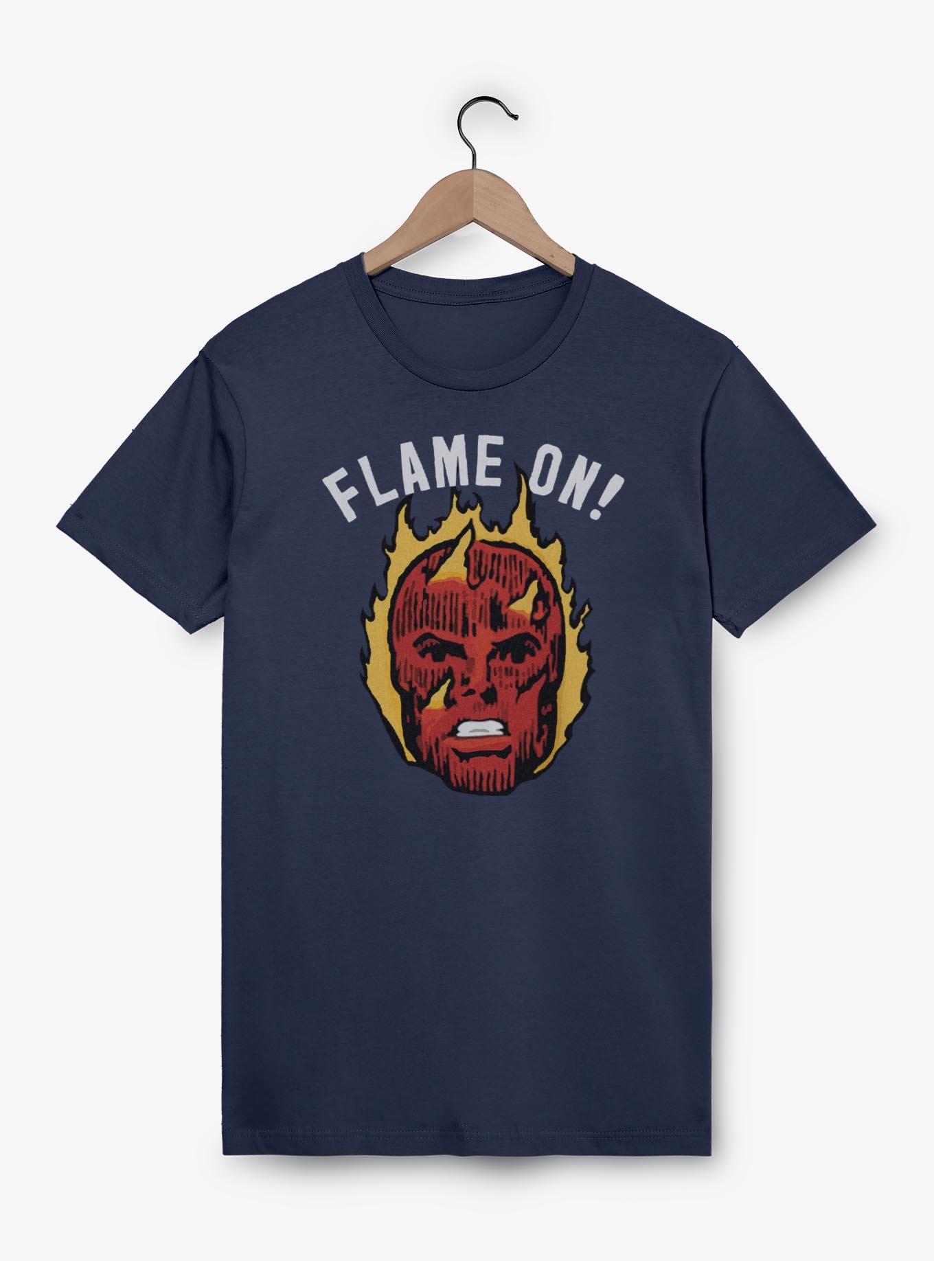 Marvel Fantastic Four Flame On Human Torch Garment Dye T-Shirt, , hi-res