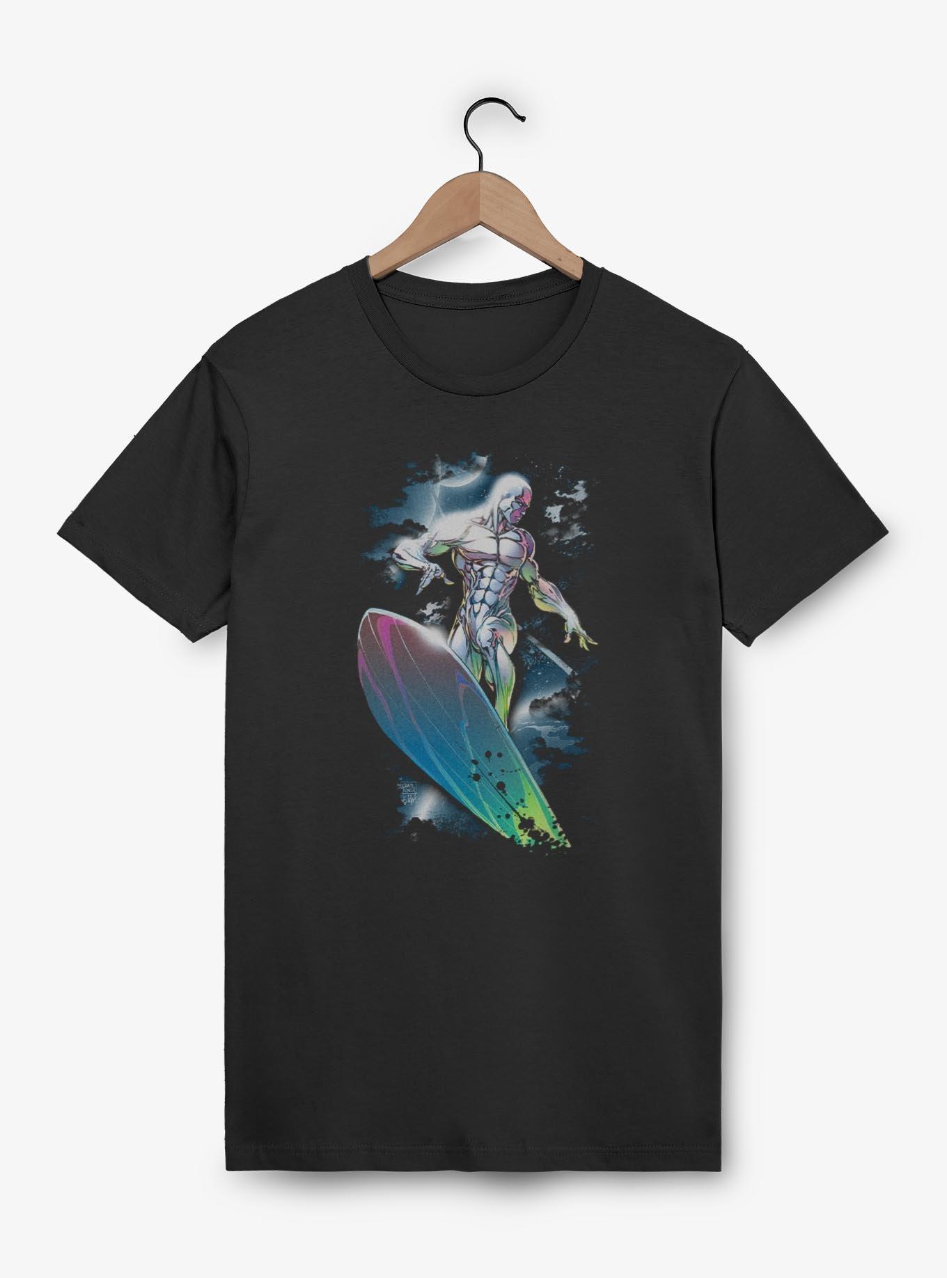 Marvel Fantastic Four Silver Surfer Portrait T-Shirt, BLACK, hi-res