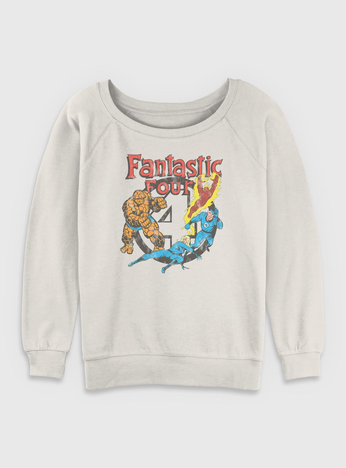 Marvel Fantastic Four Classic Squad Womens Slouchy Sweatshirt, , hi-res