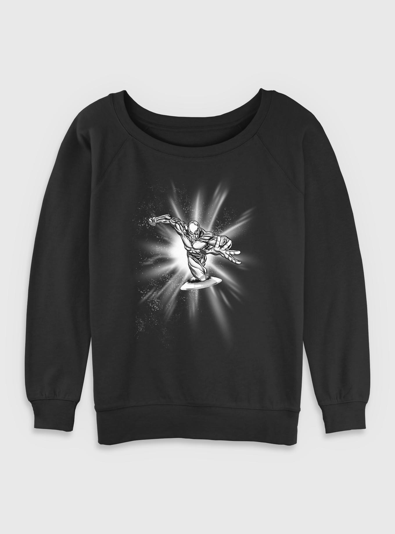 Marvel Fantastic Four Silver Surfer Action Womens Slouchy Sweatshirt, , hi-res