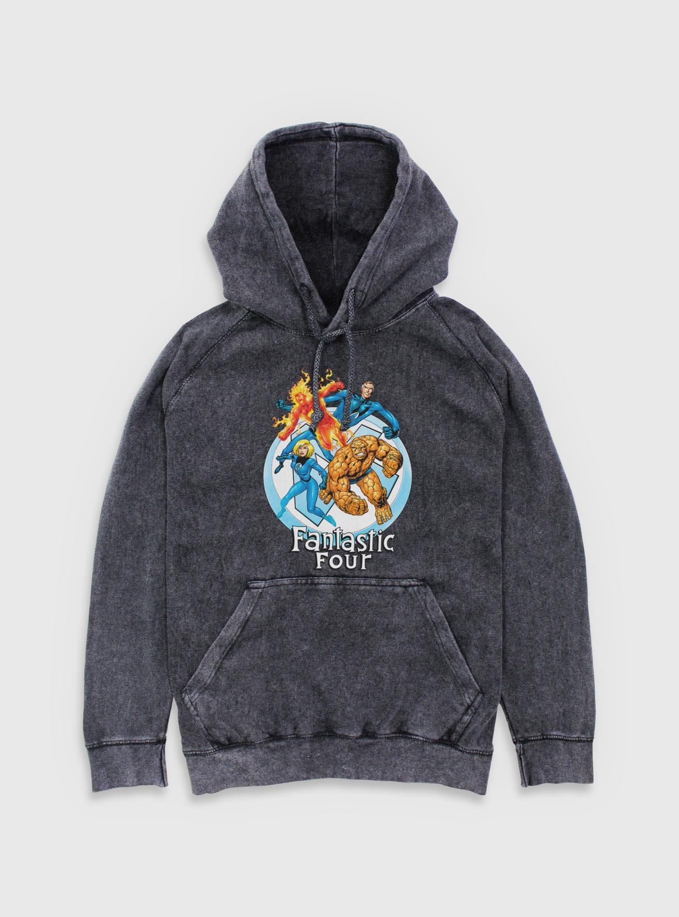 Marvel Fantastic Four Feelin' Fantastic Mineral Wash Hoodie, , hi-res
