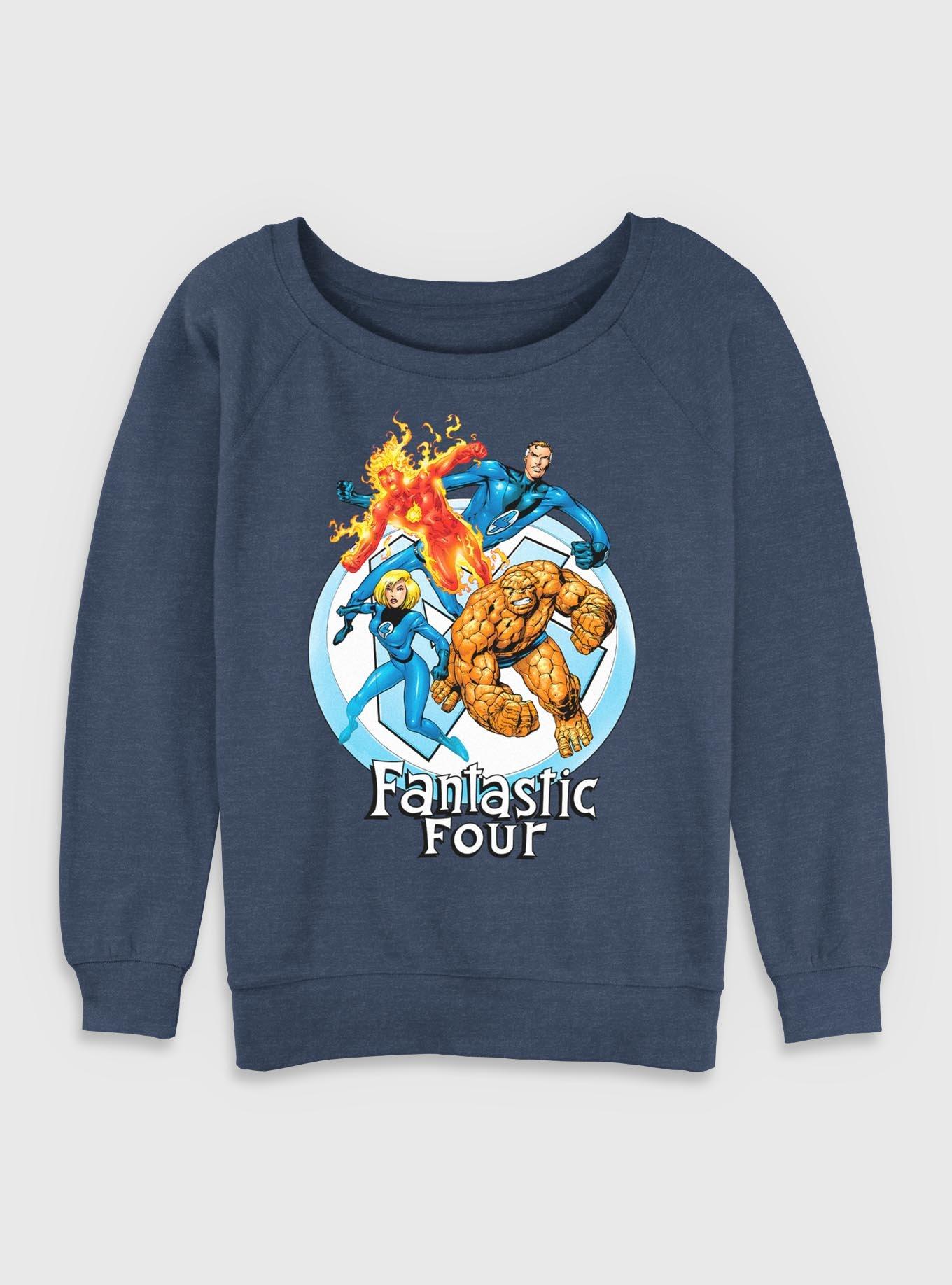 Marvel Fantastic Four Feelin' Fantastic Womens Slouchy Sweatshirt, , hi-res