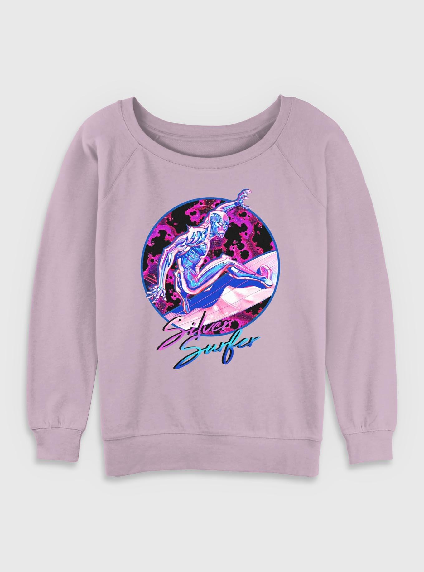 Marvel Fantastic Four Silver Surfer Classic Vibe Womens Slouchy Sweatshirt, , hi-res