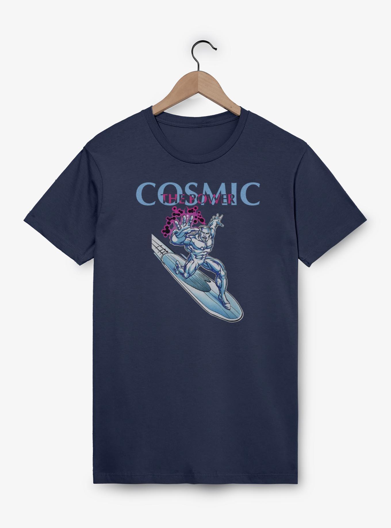 Marvel Fantastic Four The Cosmic Power Silver Surfer Garment Dye T-Shirt
