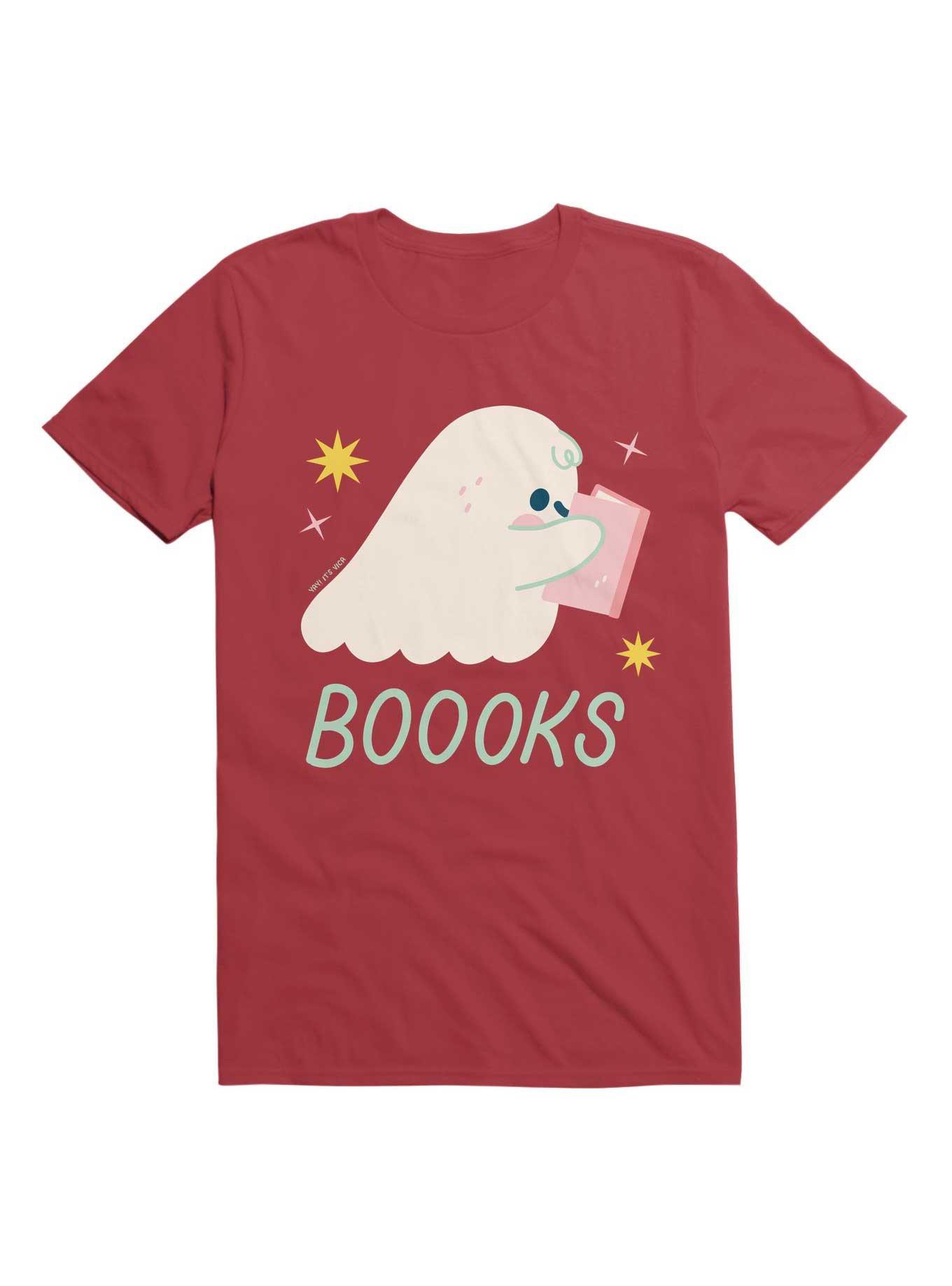 Boooks Book Lover Ghost T-Shirt, , hi-res