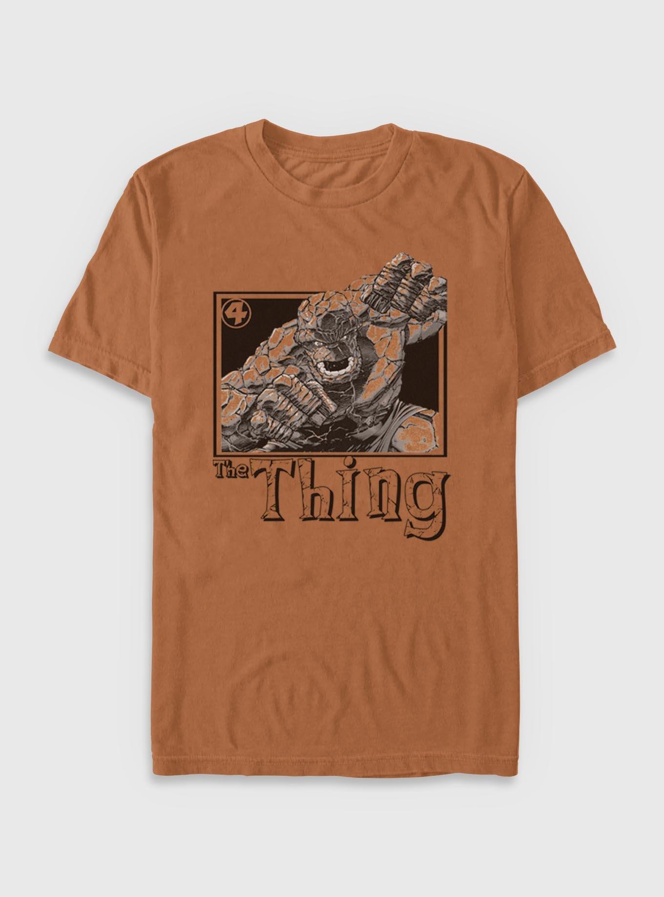 Marvel Fantastic Four The Thing Pose Garment Dye T-Shirt, YAM, hi-res