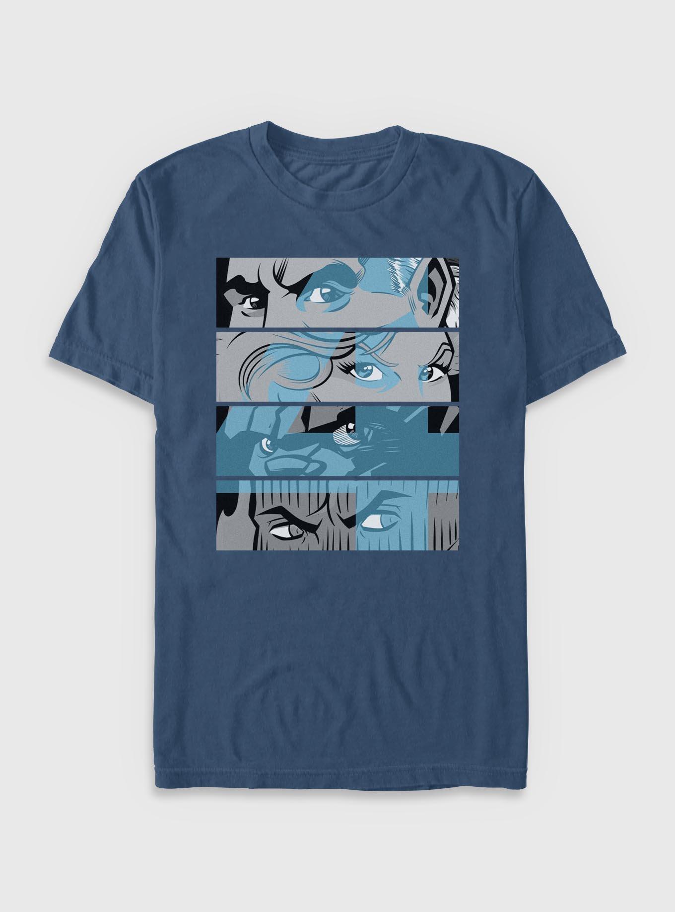 Marvel Fantastic Four Eyes Panels Garment Dye T-Shirt, MIDNIGHT, hi-res
