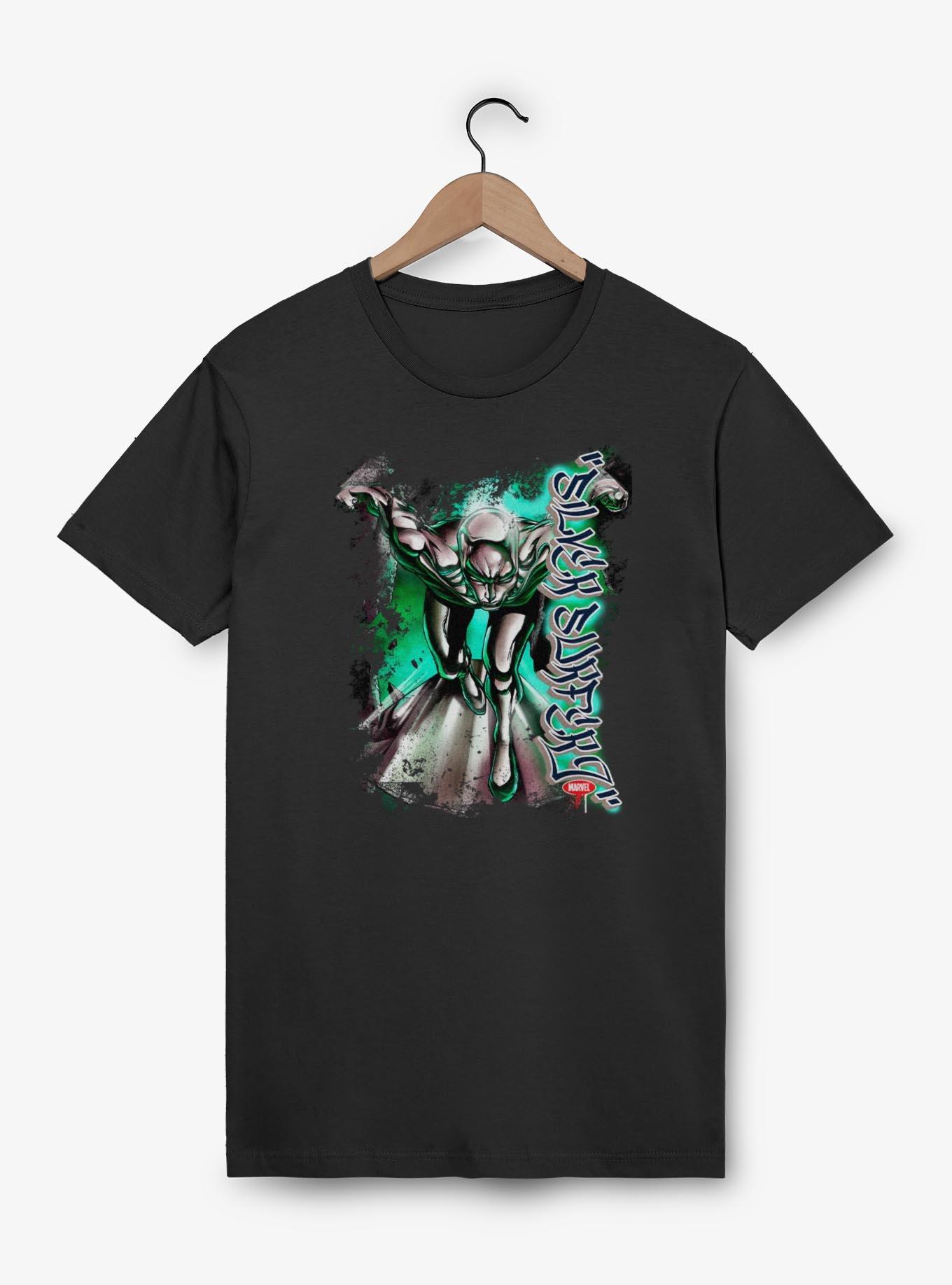 Marvel Fantastic Four Silver Surfer Graffiti T-Shirt, BLACK, hi-res
