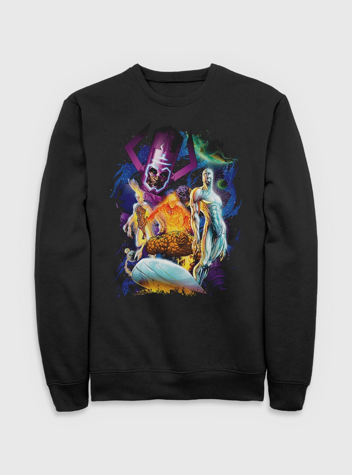 Marvel Fantastic Four 4 Cosmos Galactus & Silver Surfer Sweatshirt, , hi-res