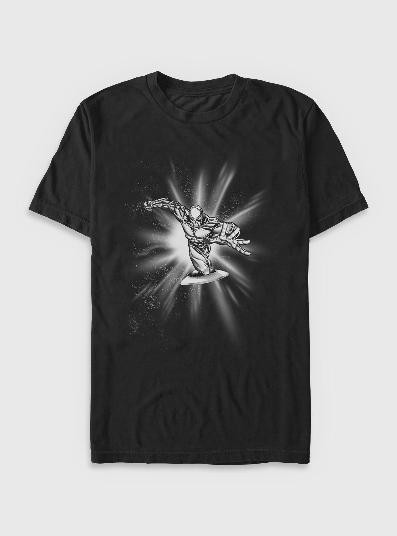 Marvel Fantastic Four Silver Surfer Action T-Shirt, BLACK, hi-res