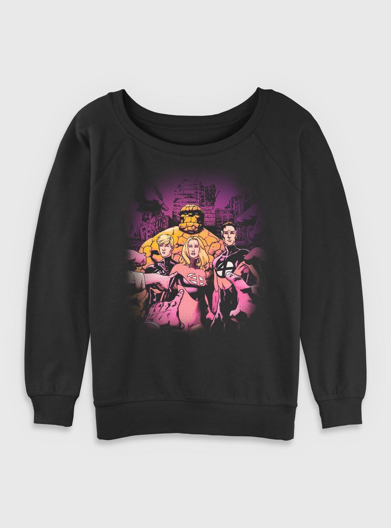 Marvel Fantastic Four Blame Womens Slouchy Sweatshirt, , hi-res