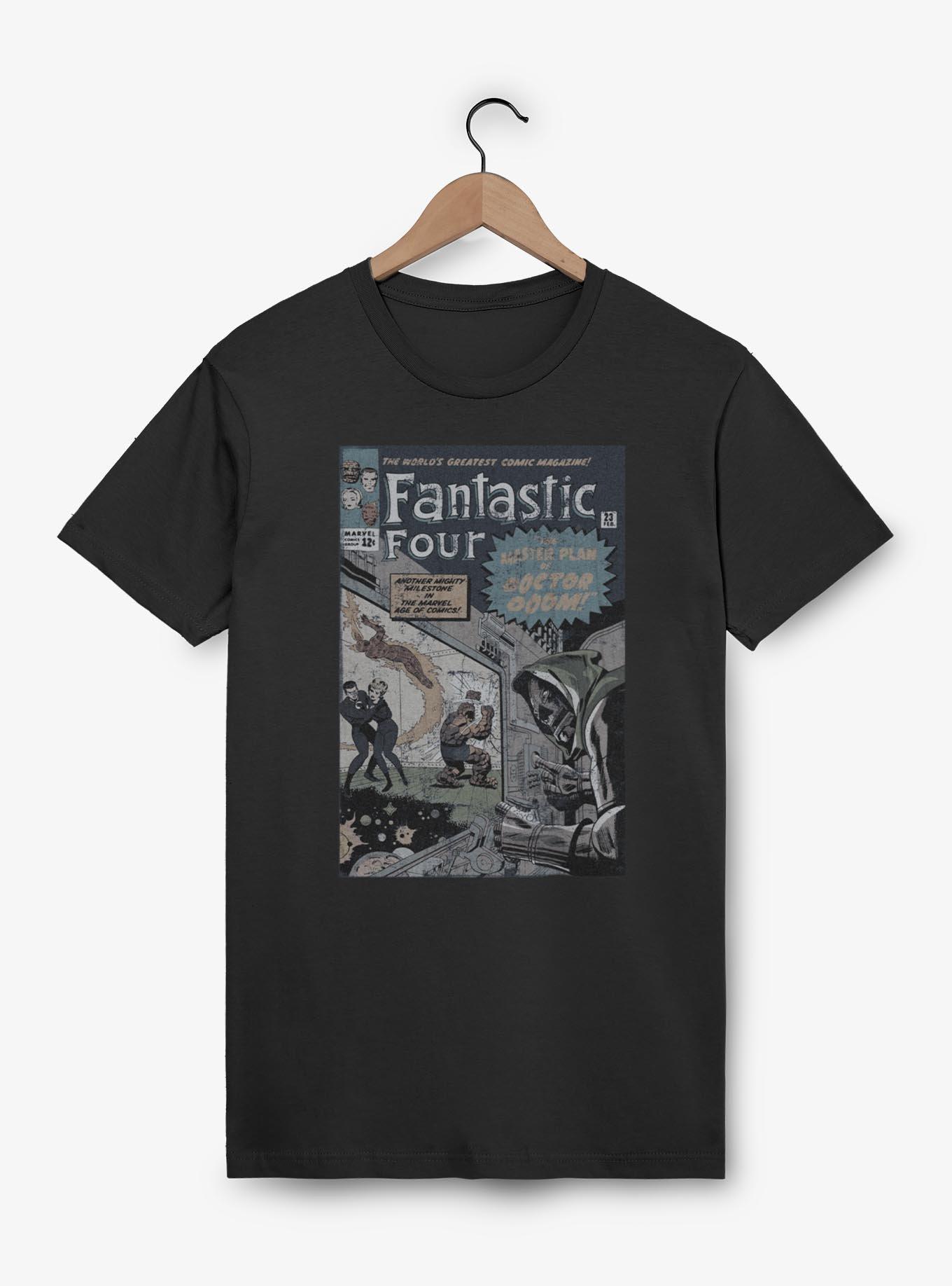 Marvel Fantastic Four Master Plan Of Doctor Doom Comic T-Shirt, BLACK, hi-res