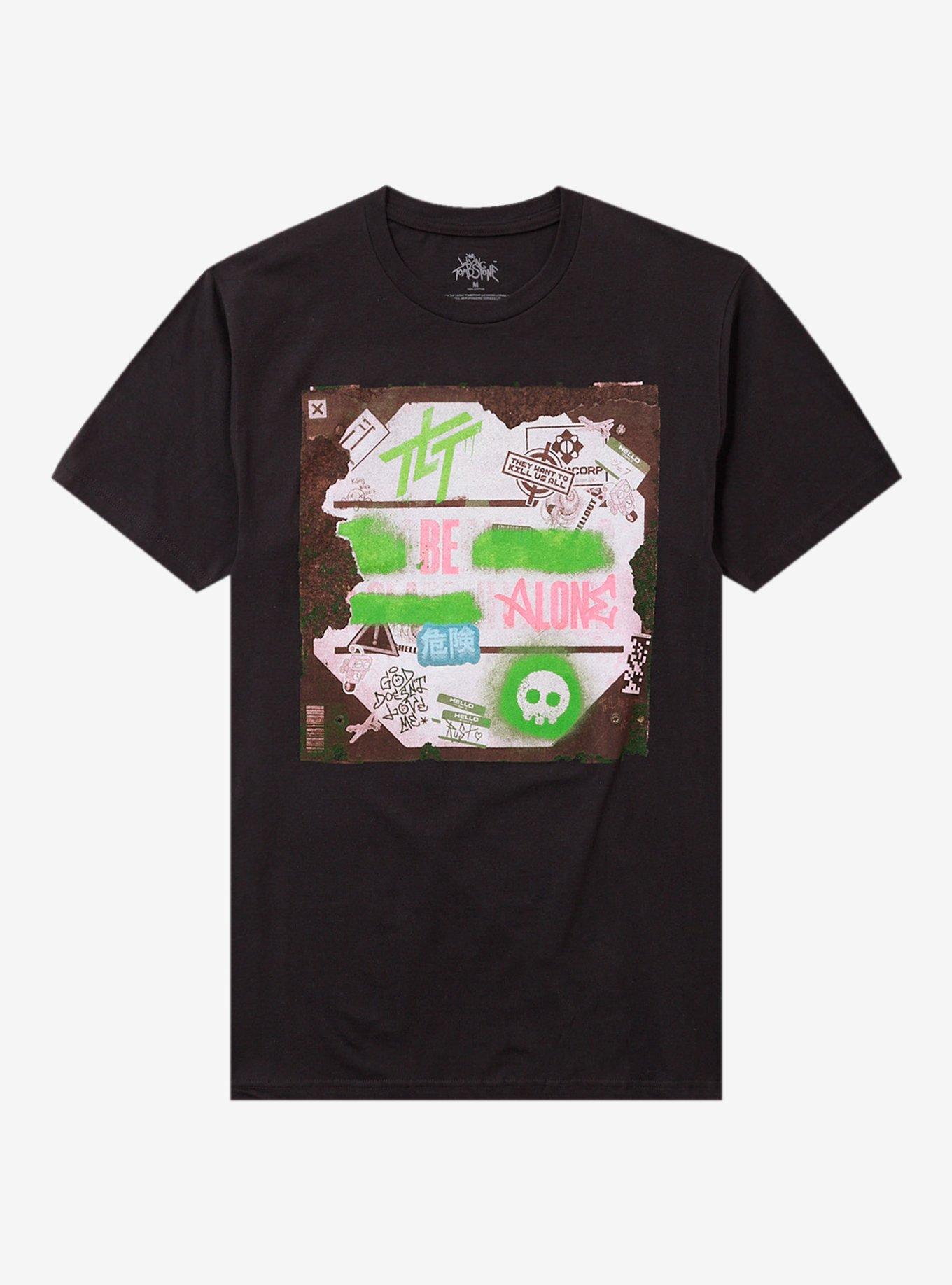 The Living Tombstone Be Alone Graffiti T-Shirt, , hi-res