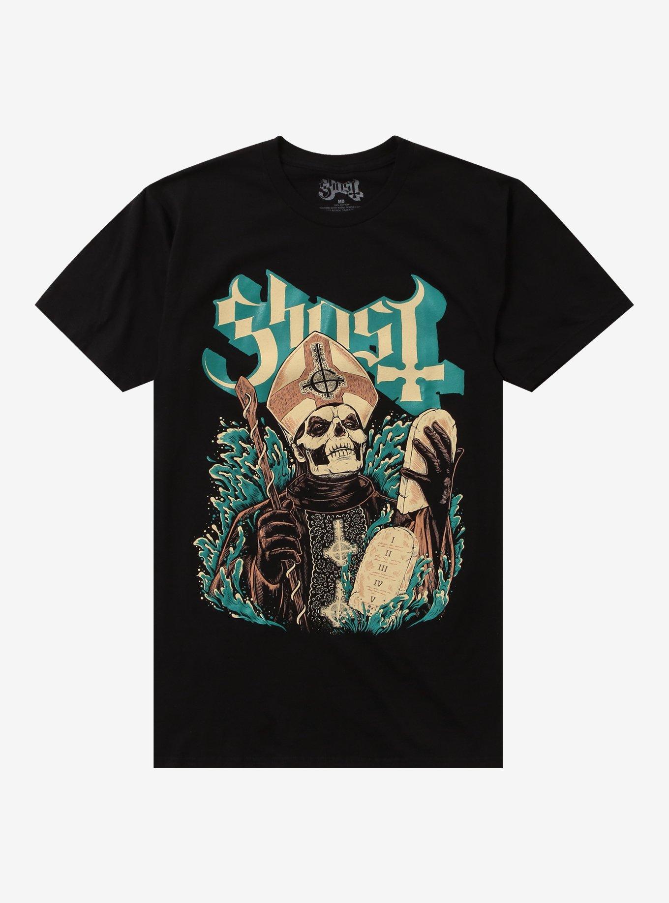 Ghost Papa Emeritus Stone Tablets T-Shirt, , hi-res