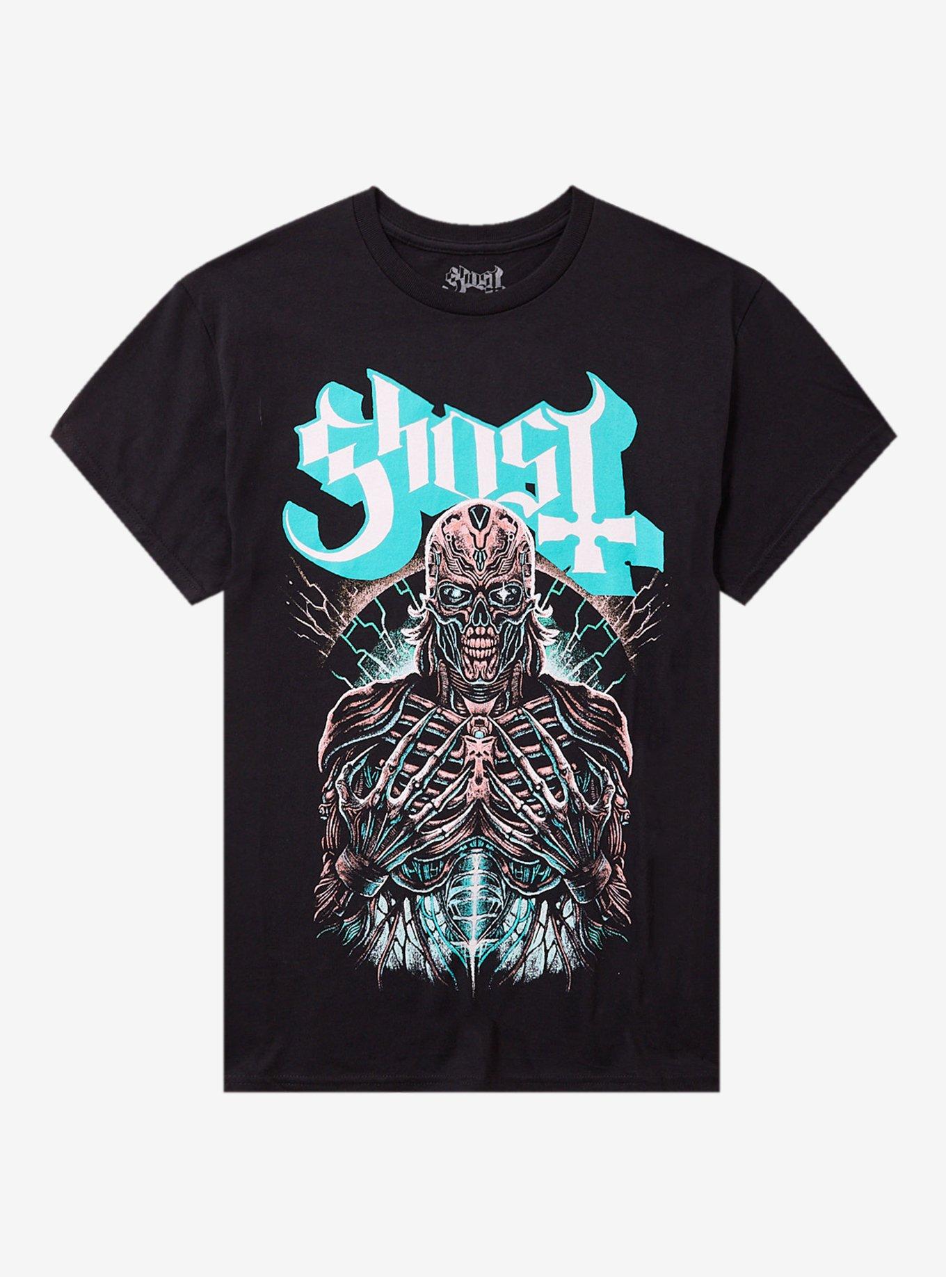 Ghost Skeleton Cyborg T-Shirt, , hi-res