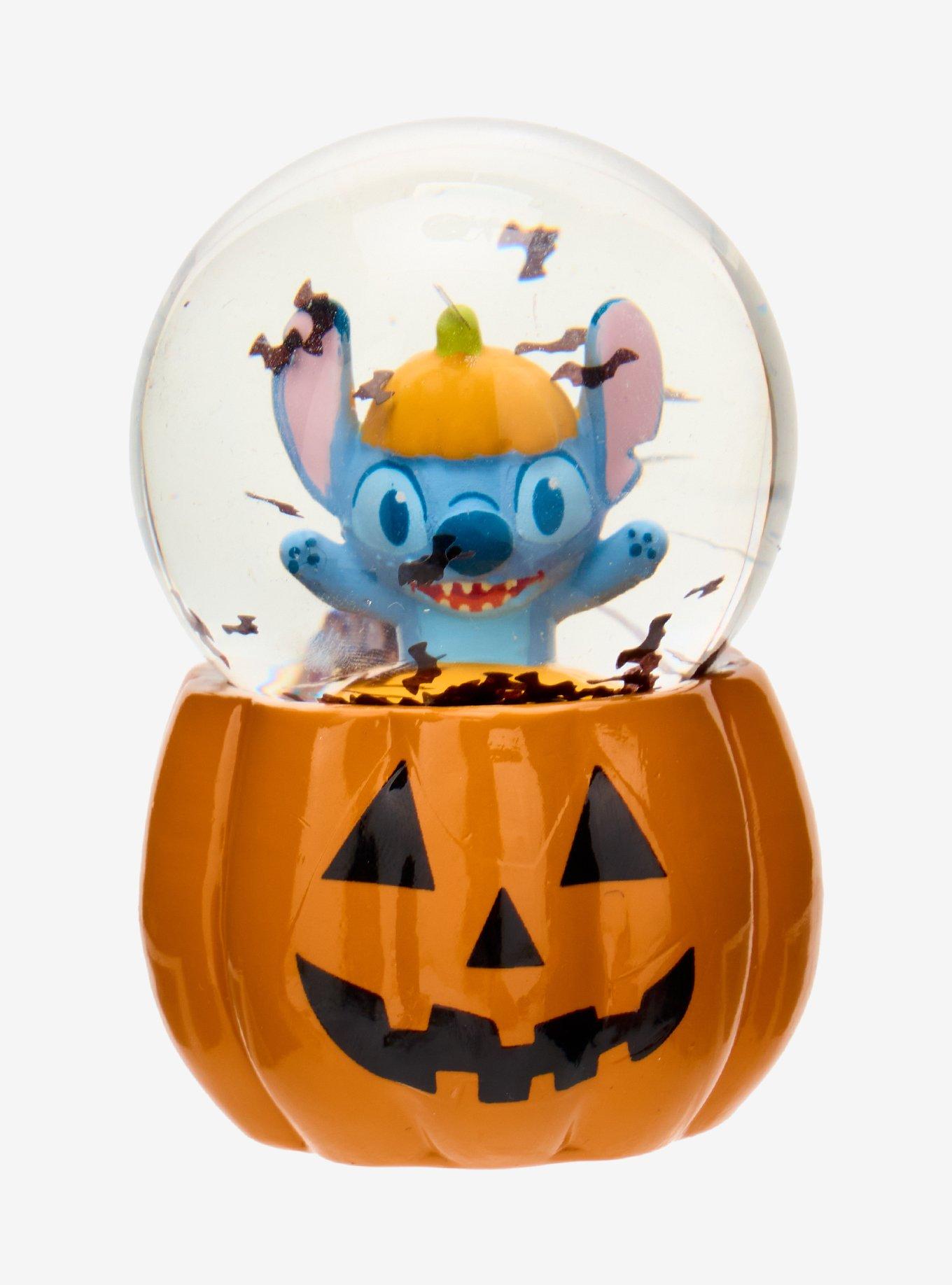 Disney Stitch Pumpkin Mini Snow Globe, , hi-res
