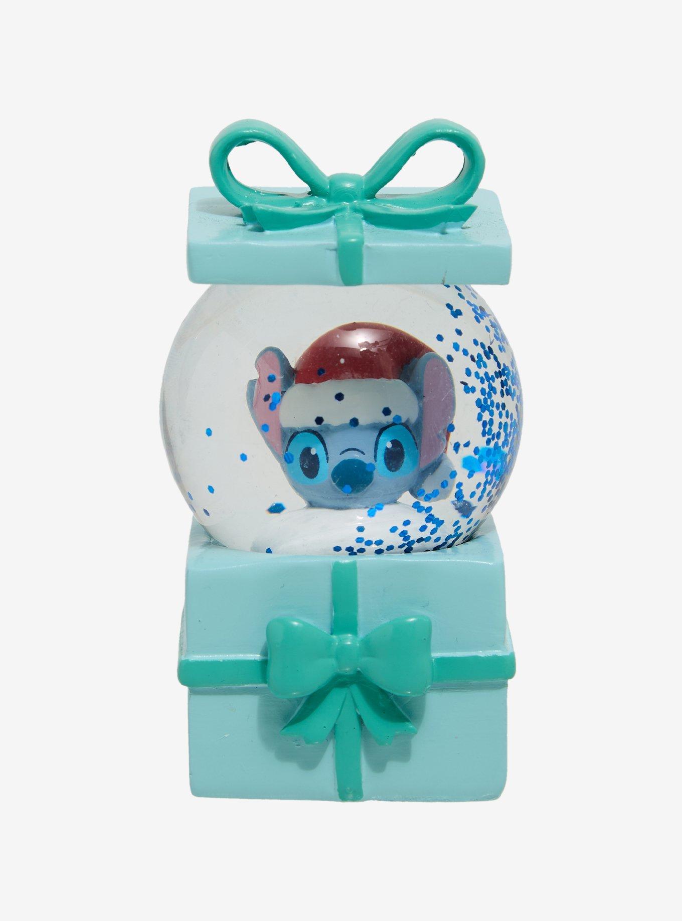 Disney Stitch Holiday Present Mini Snow Globe