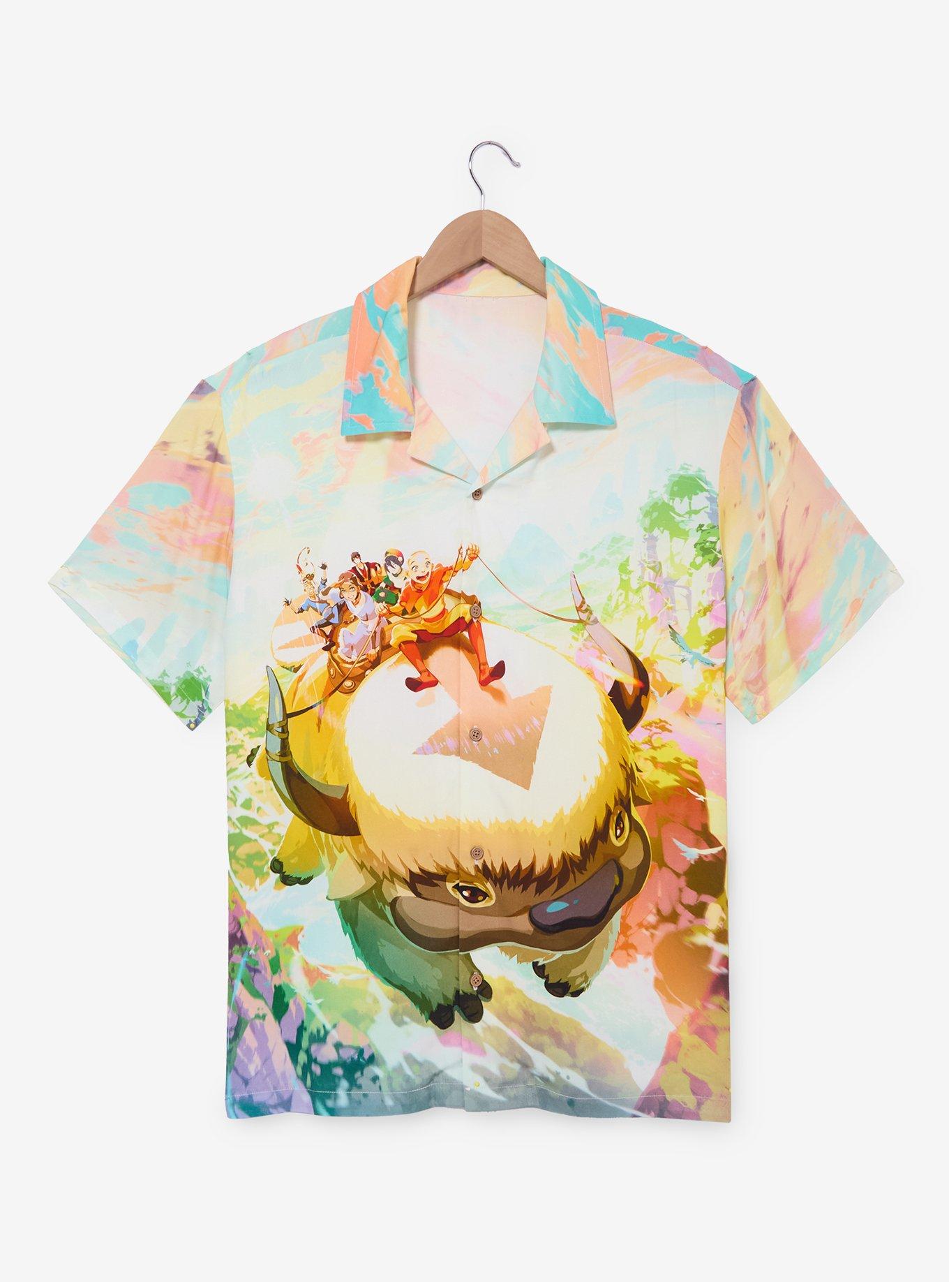 Magic: The Gathering x Avatar: The Last Airbender Appa Scene Woven Button-Up - BoxLunch Exclusive, , hi-res