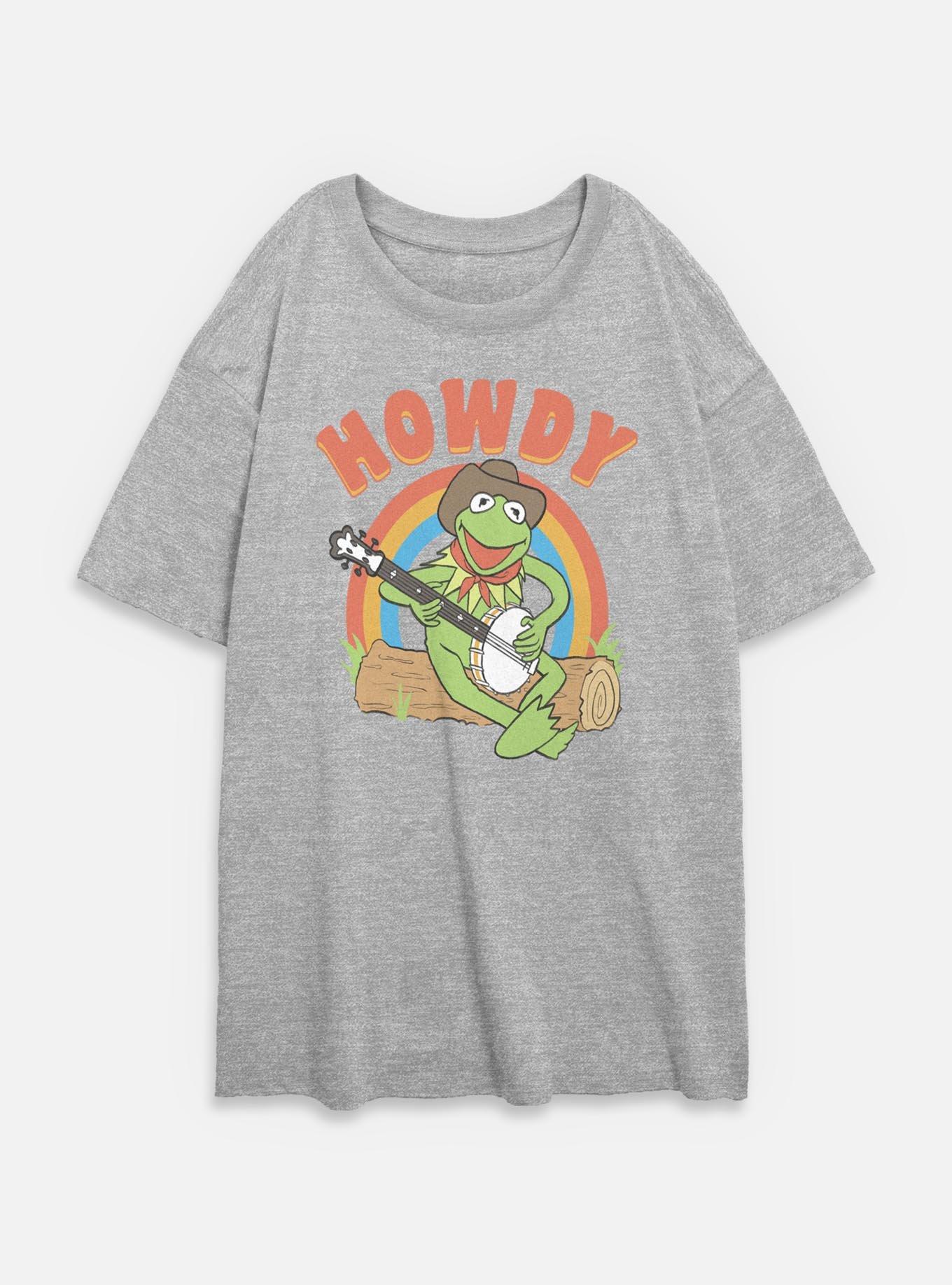 Disney The Muppets Howdy Kermit Womens Oversized T-Shirt, , hi-res