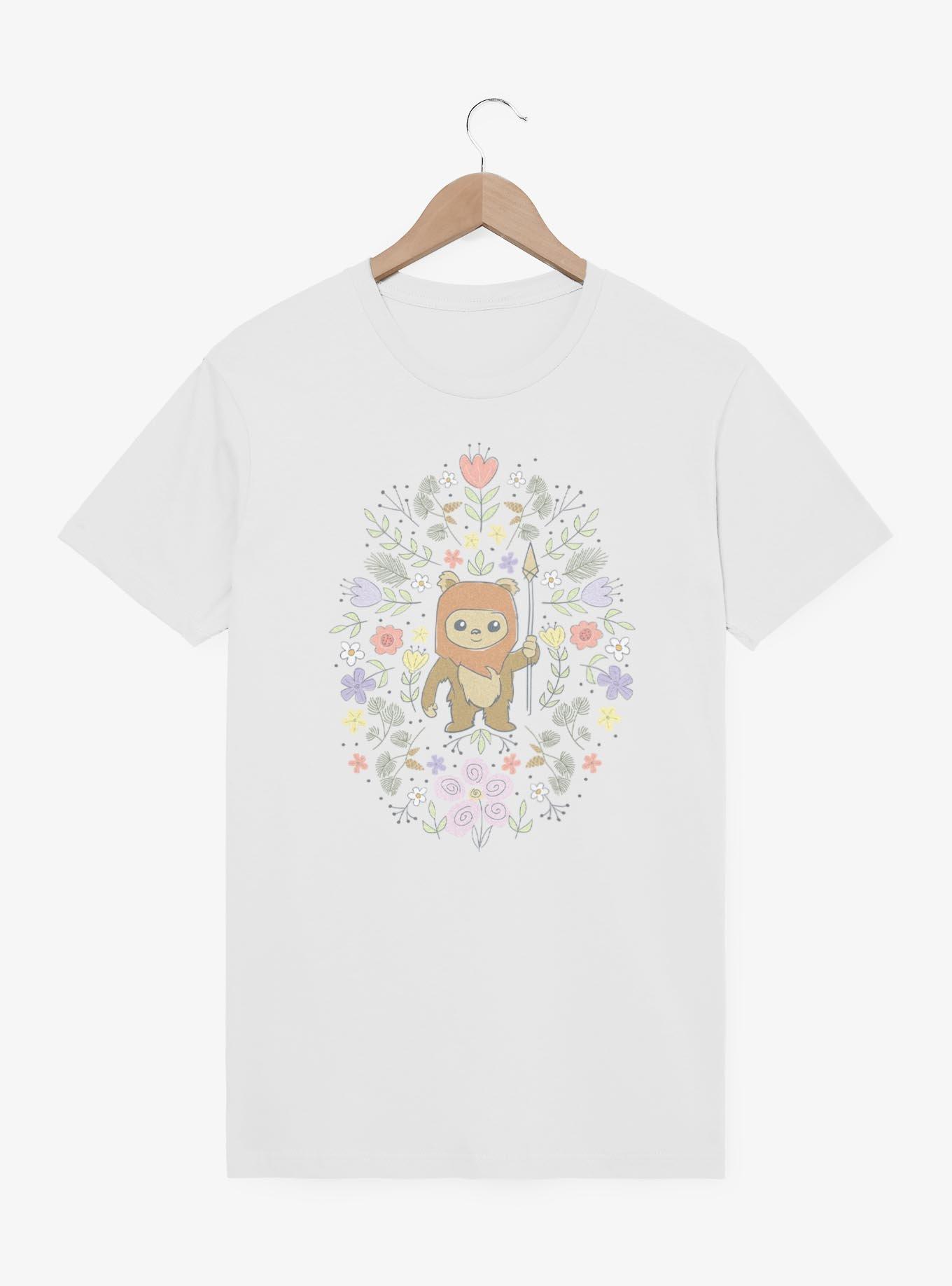 Star Wars Ewok Flower Spring T-Shirt, WHITE, hi-res