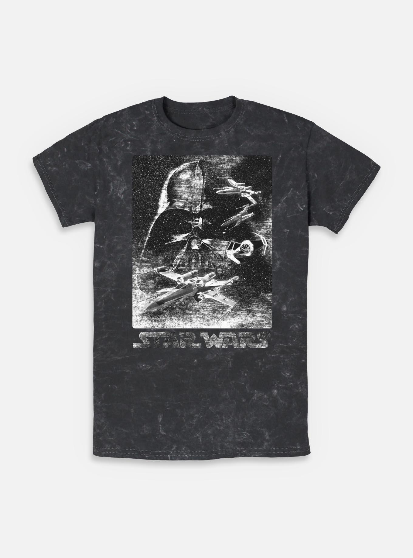 Star Wars Static Avenger Mineral Wash T-Shirt, BLACK, hi-res