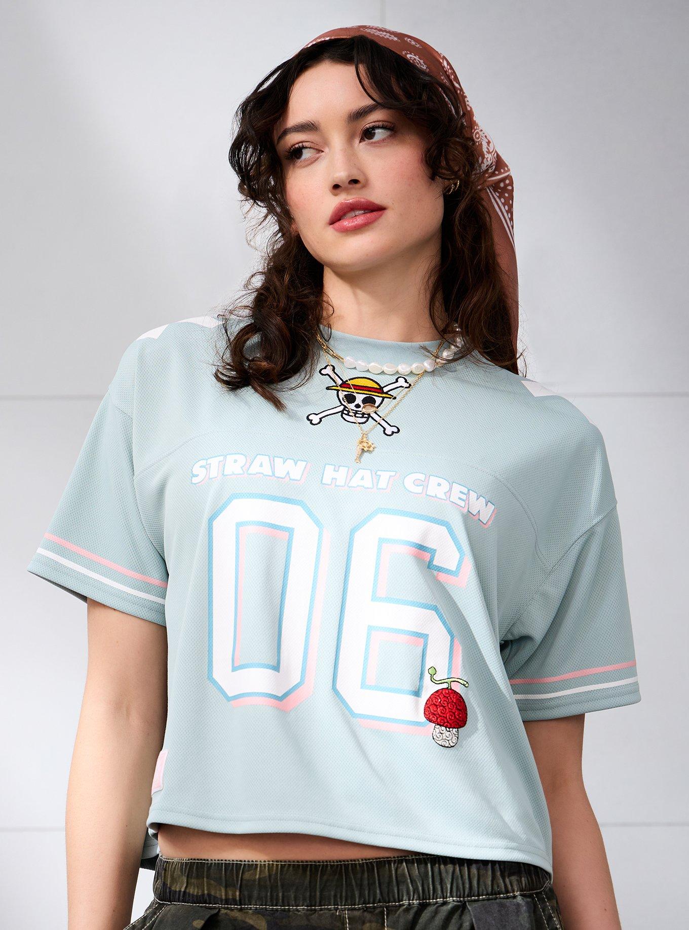 One Piece Chopper Women's Cropped Football Jersey &mdash; BoxLunch Exclusive, , hi-res