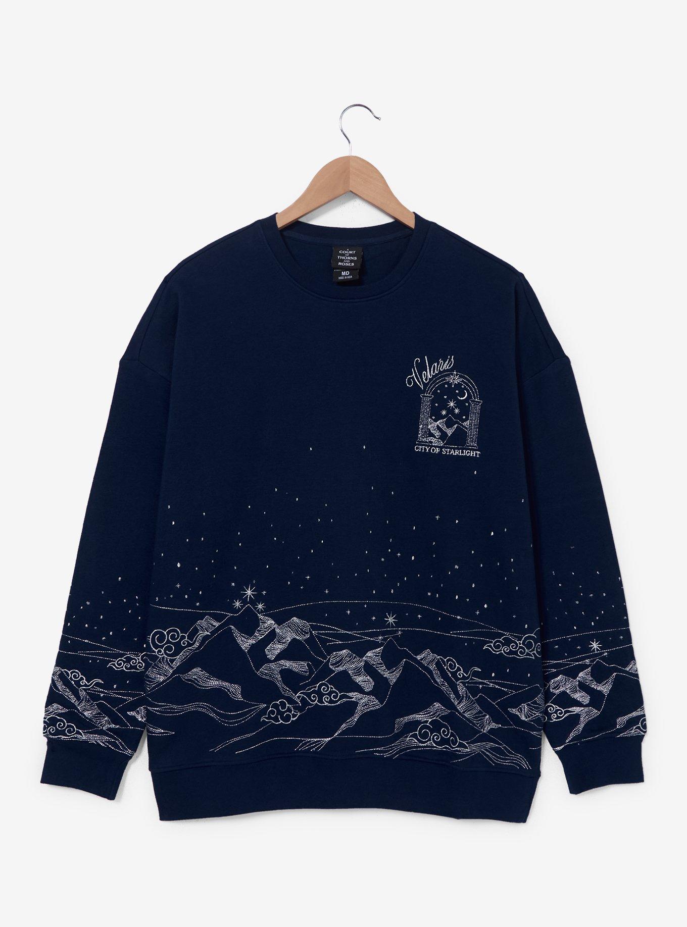 A Court of Thorns and Roses Velaris Embroidered Crewneck &mdash; BoxLunch Exclusive, , hi-res