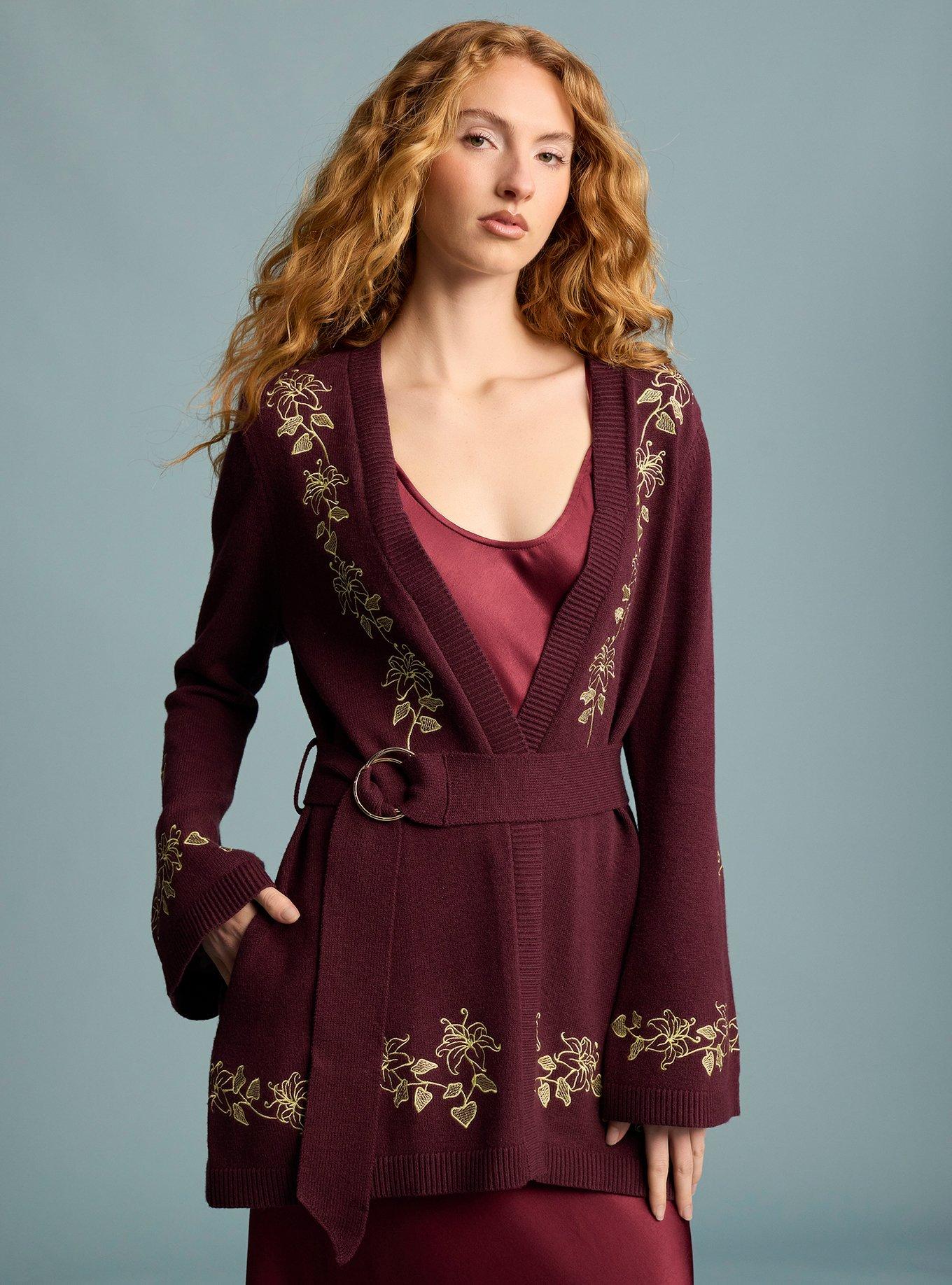 Her Universe Disney Tangled Mother Gothel Belt Cardigan Her Universe Exclusive, , hi-res