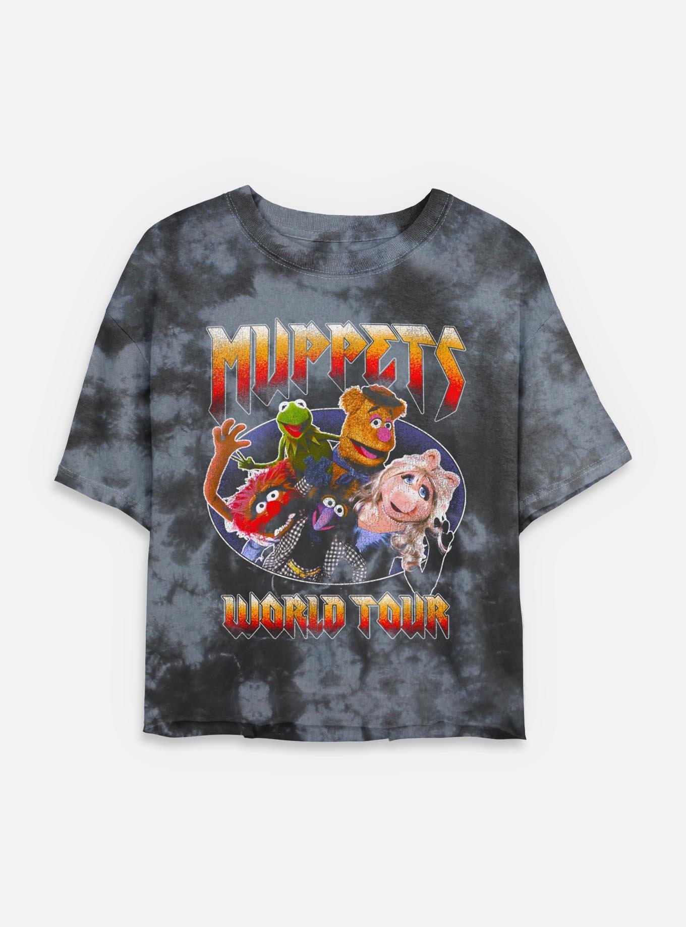 Disney The Muppets World Tour Tie Dye Crop Womens T-Shirt, , hi-res