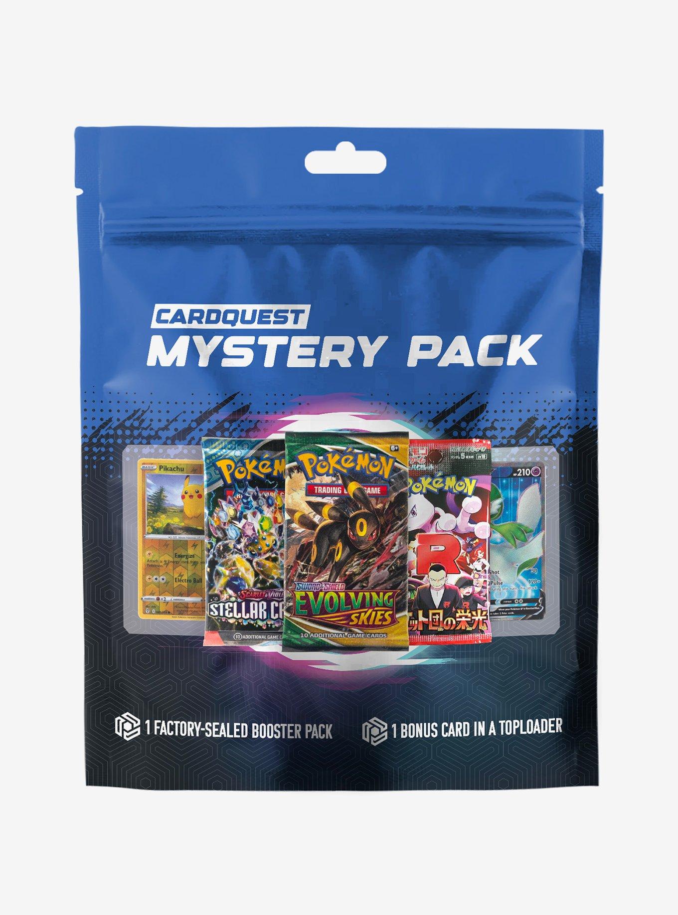 Pokémon Cardquest Mystery Booster Pack & Toploader Set Hot Topic