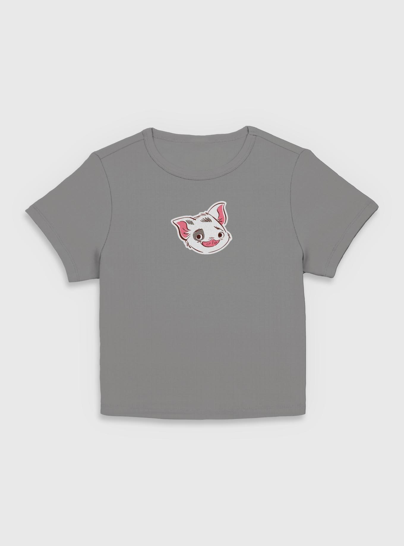 Disney Moana Big Face Pua  Women Baby T-Shirt, CHARCOAL, hi-res