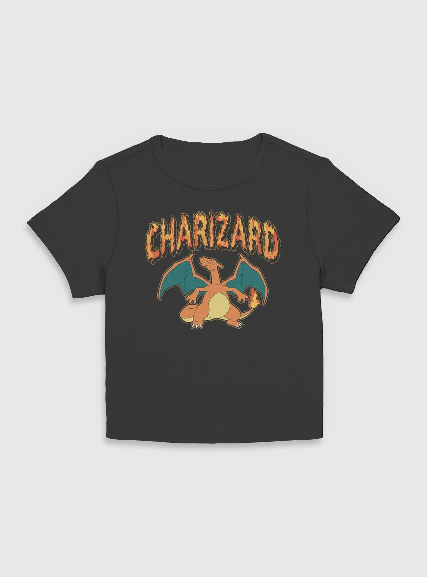 Pokemon Charizard Fire Women Baby T-Shirt, BLACK, hi-res