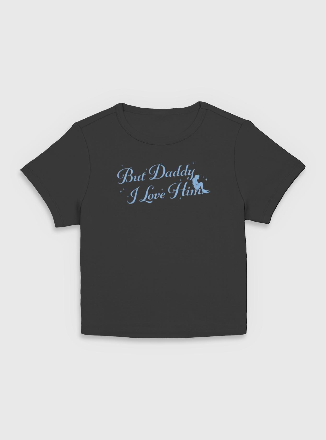 Disney Princesses But I Love Him Women Baby T-Shirt, BLACK, hi-res