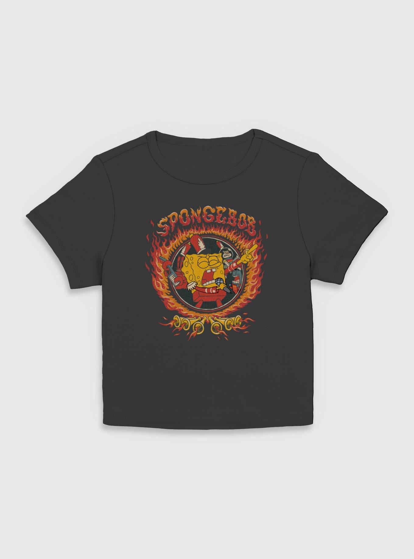 SpongeBob SquarePants Sweet Victory Women Baby T-Shirt, BLACK, hi-res