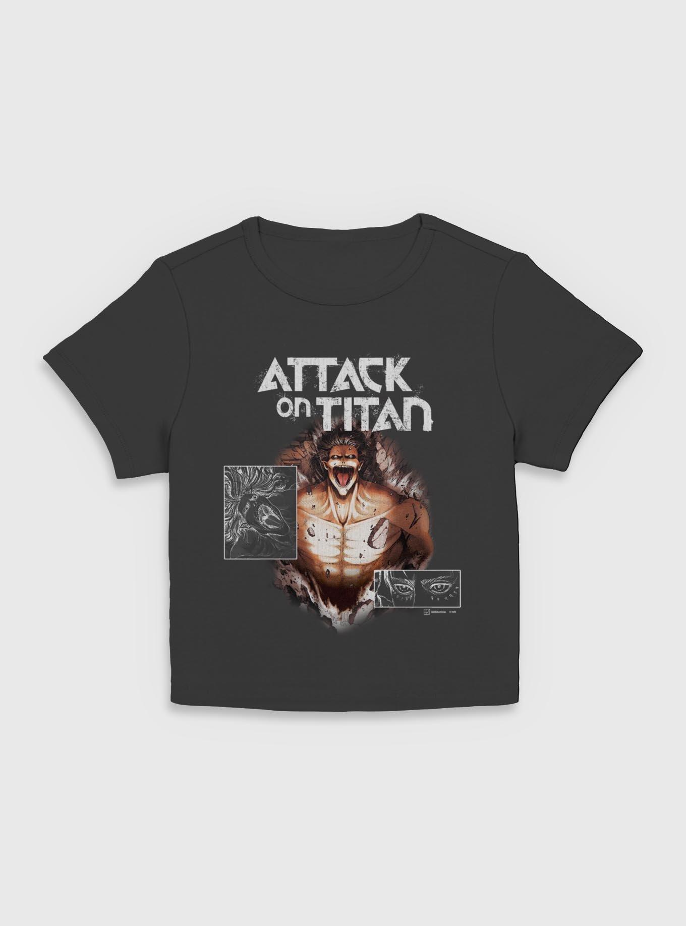 Attack on Titan Attack Titan Extra Soft Women Baby T-Shirt, BLACK, hi-res